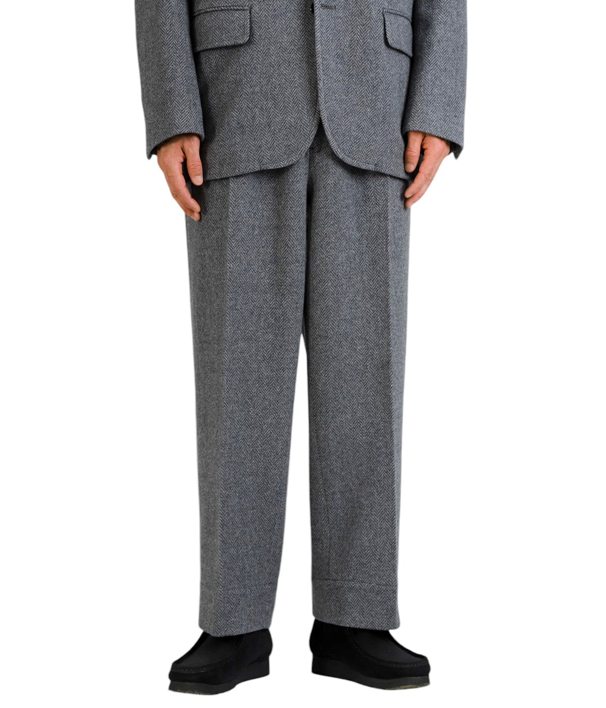 Unlikely Sawtooth Flap 2P Trousers Wool Tweed | Unlikely(アンライ