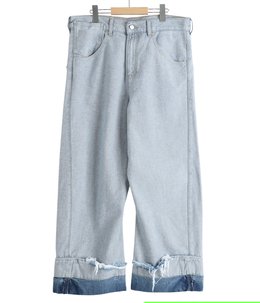 DEAN BLUE / Oversized denim trousers | MARINA YEE(マリナ・イー
