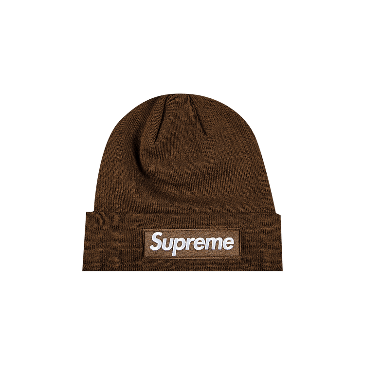 Buy Supreme x New Era Box Logo Beanie 'Dark Brown' - FW21BN9 DARK