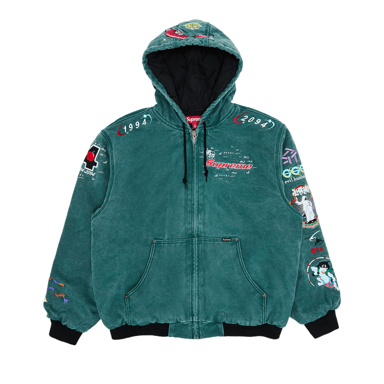 Buy Supreme AOI Hooded Work Jacket 'Teal' - SS24J83 TEAL | GOAT