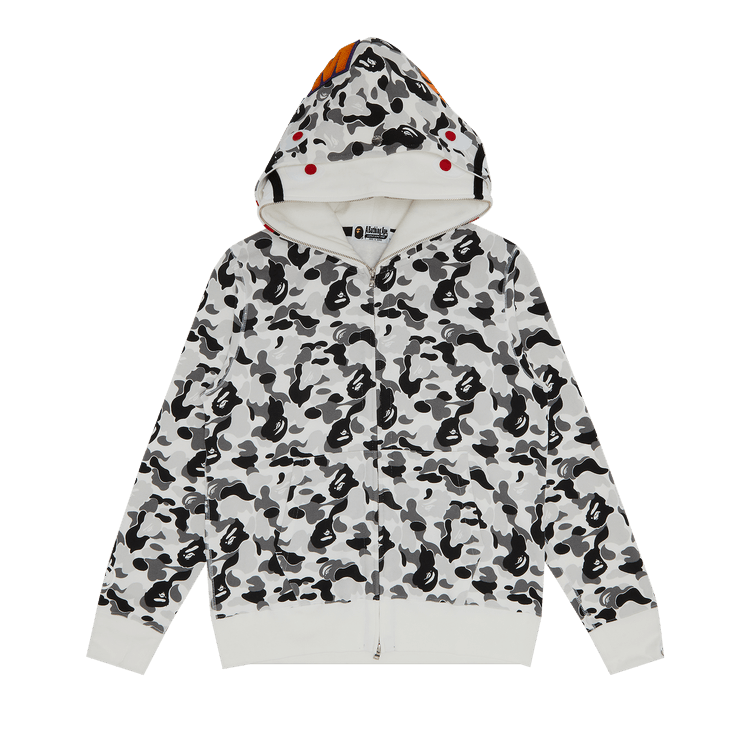 Buy BAPE ABC Camo Double Shark Full Zip Hoodie 'Grey' - 1J80 115