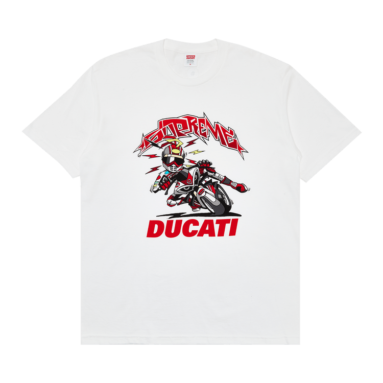 Buy Supreme x Ducati Bike Tee 'White' - SS24T36 WHITE | GOAT