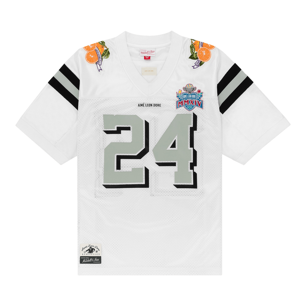 Buy Aimé Leon Dore x Mitchell & Ness Team Football Jersey 'White