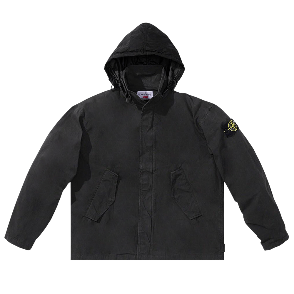 Buy Supreme x Stone Island Cotton Cordura Shell Jacket 'Black