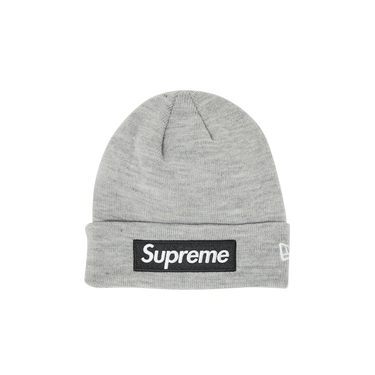 Buy Supreme x New Era Box Logo Beanie 'Heather Grey' - FW22BN10