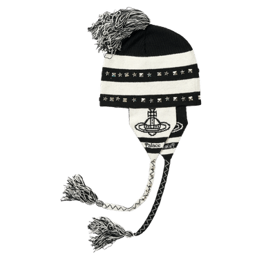Buy Palace x Vivienne Westwood Orb Knit Earflap Beanie 'Black