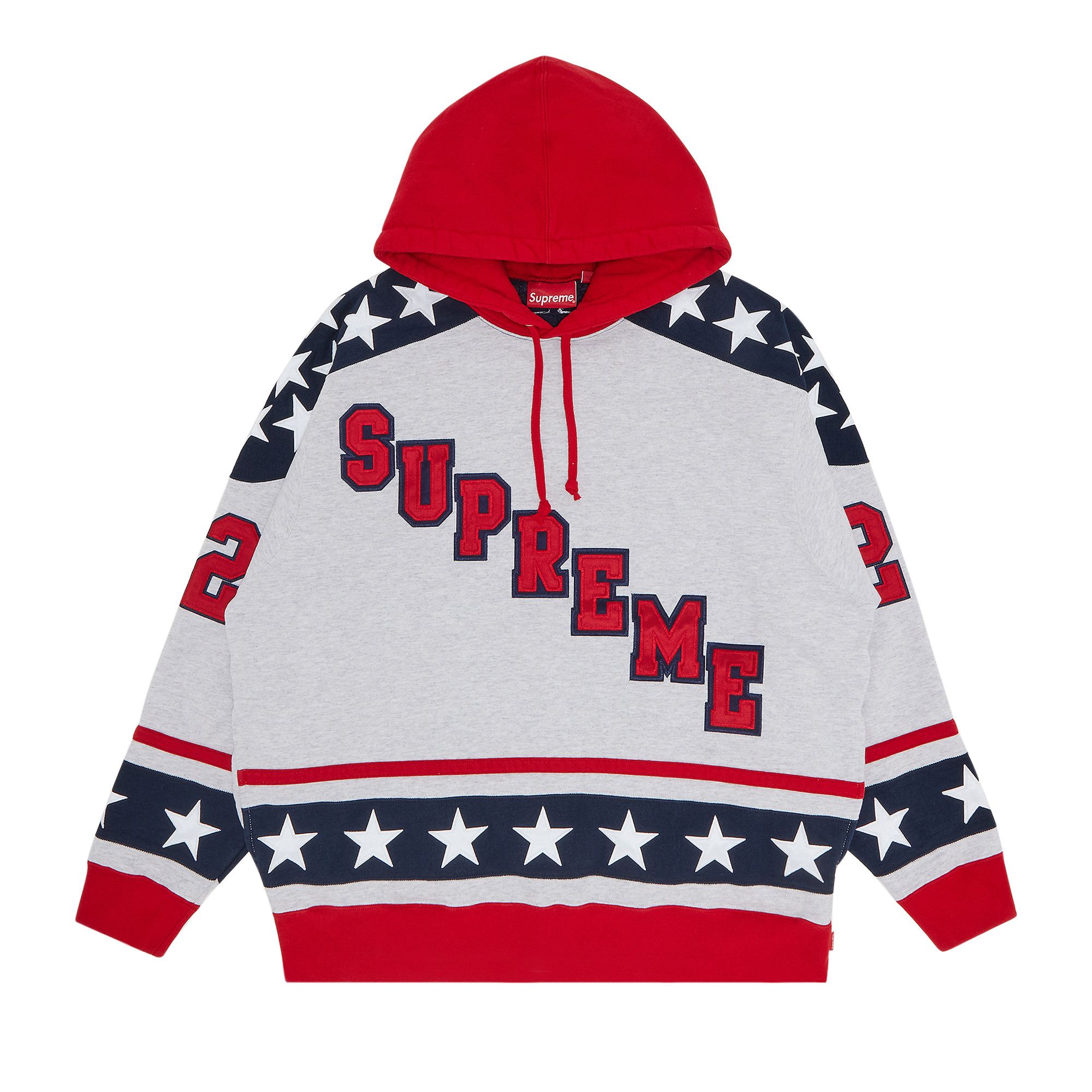 Buy Supreme Hockey Hooded Sweatshirt 'Ash Grey' - FW22SW42 ASH