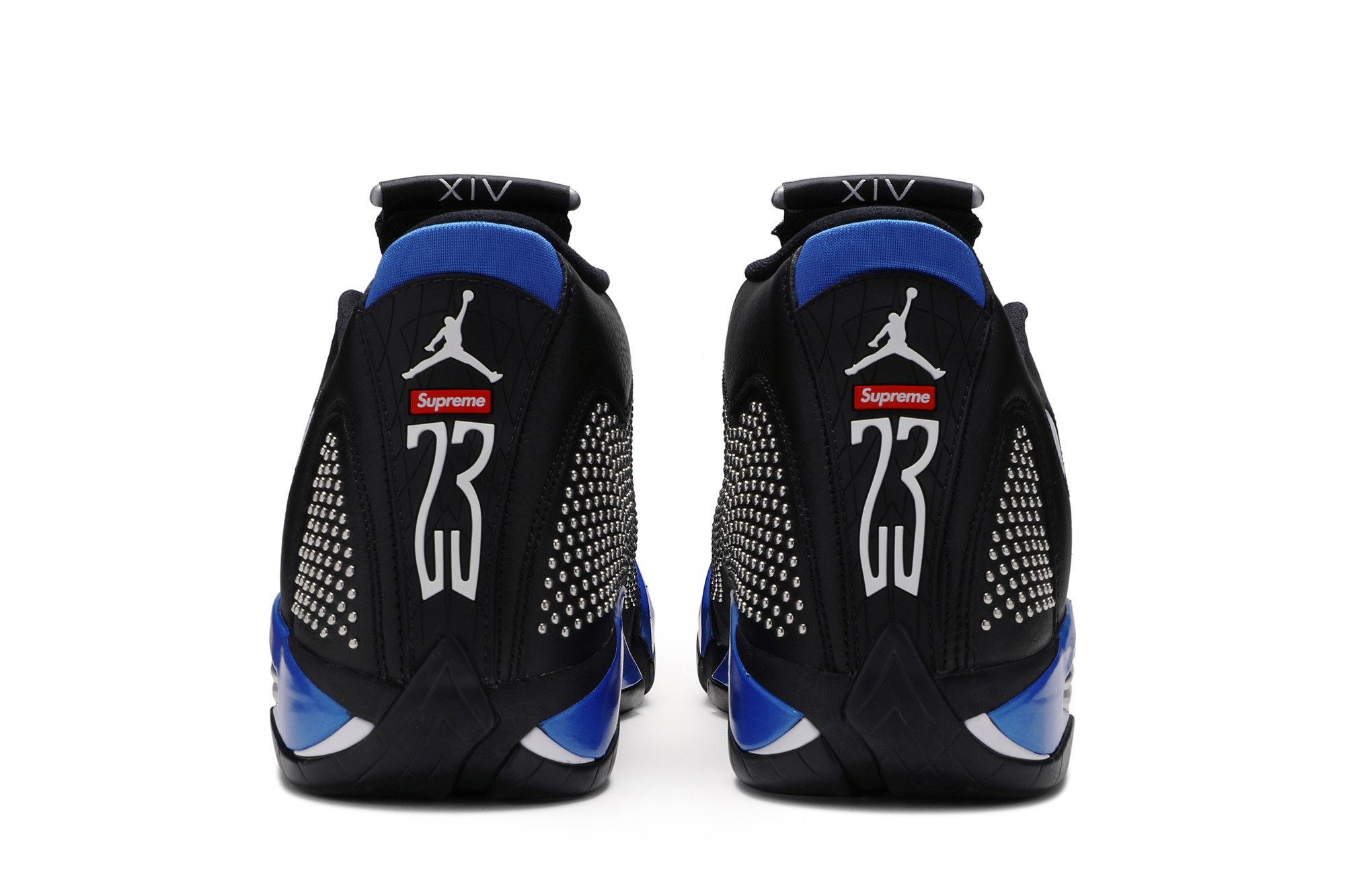 Buy Supreme x Air Jordan 14 Retro 'Black Varsity Royal' - BV7630
