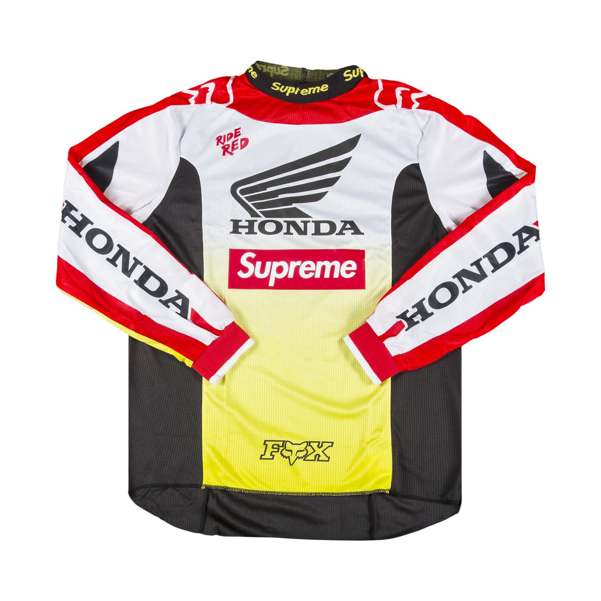 Buy Supreme x Honda Fox Racing Moto Jersey 'Red' - FW19KN3 RED | GOAT