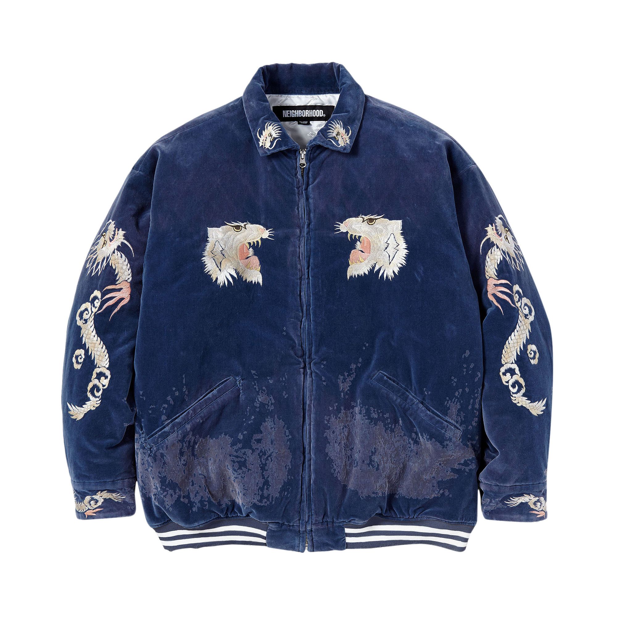 Buy Neighborhood Savage Souvenir Jacket 'Blue' - 222YTNH JKM04