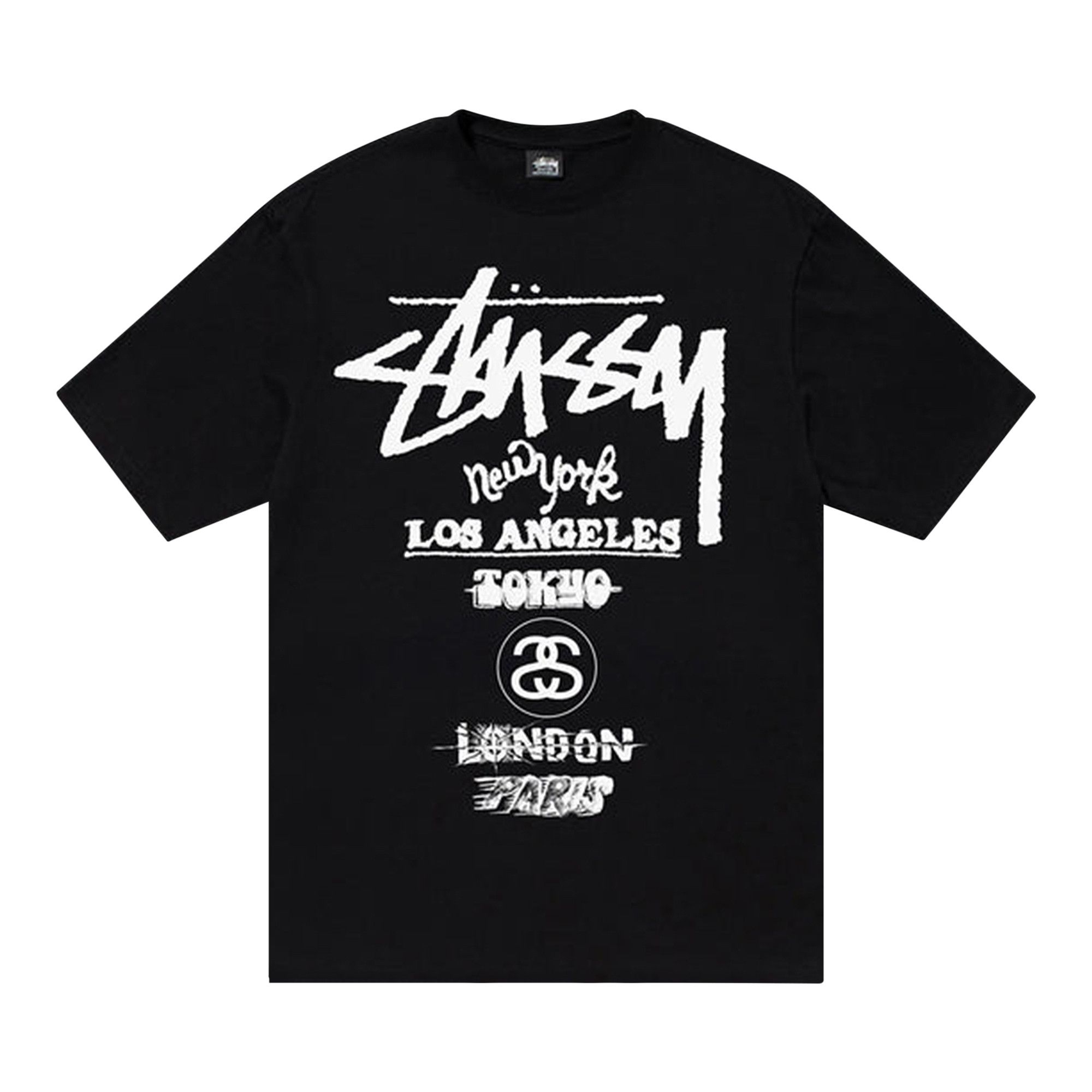 Buy Stussy Tour Tee 'Black' - 1904877 BLAC | GOAT