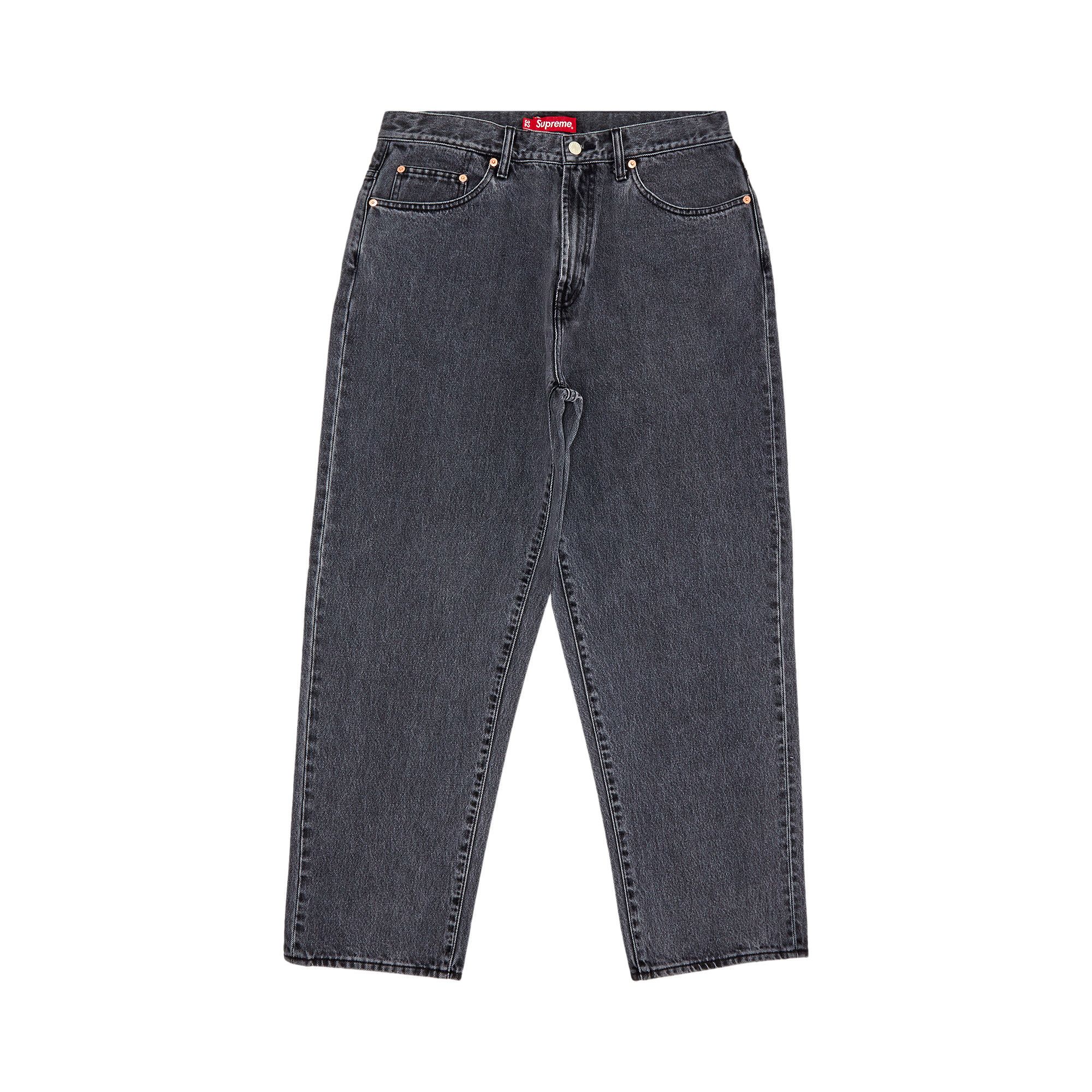 Buy Supreme Baggy Jean 'Washed Black' - SS23P27 WASHED BLACK | GOAT