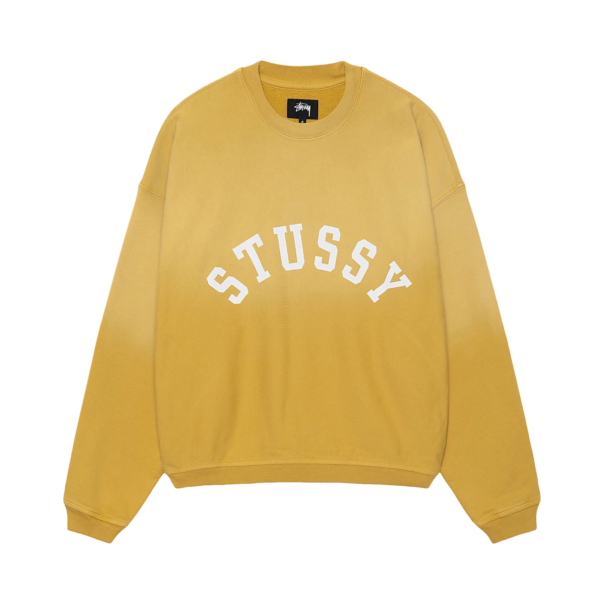 Buy Stussy Sun Faded Oversized Crew 'Yellow' - 118525 YELL | GOAT
