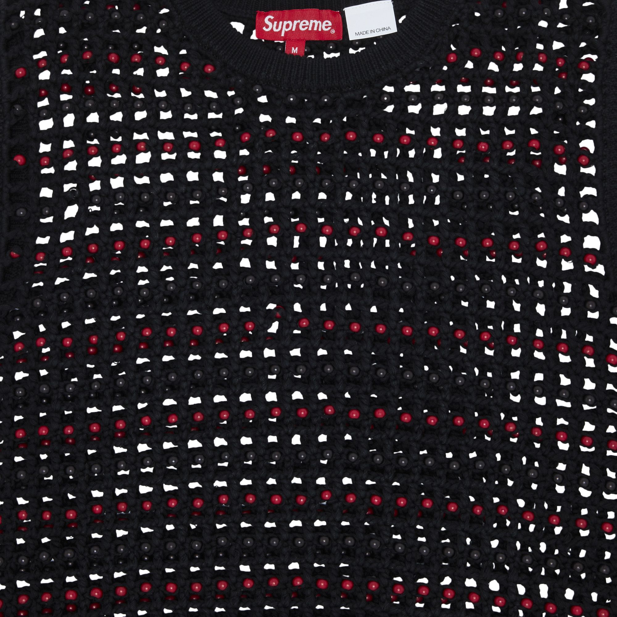 Buy Supreme Beaded Sweater Vest 'Black' - SS23SK19 BLACK | GOAT DE