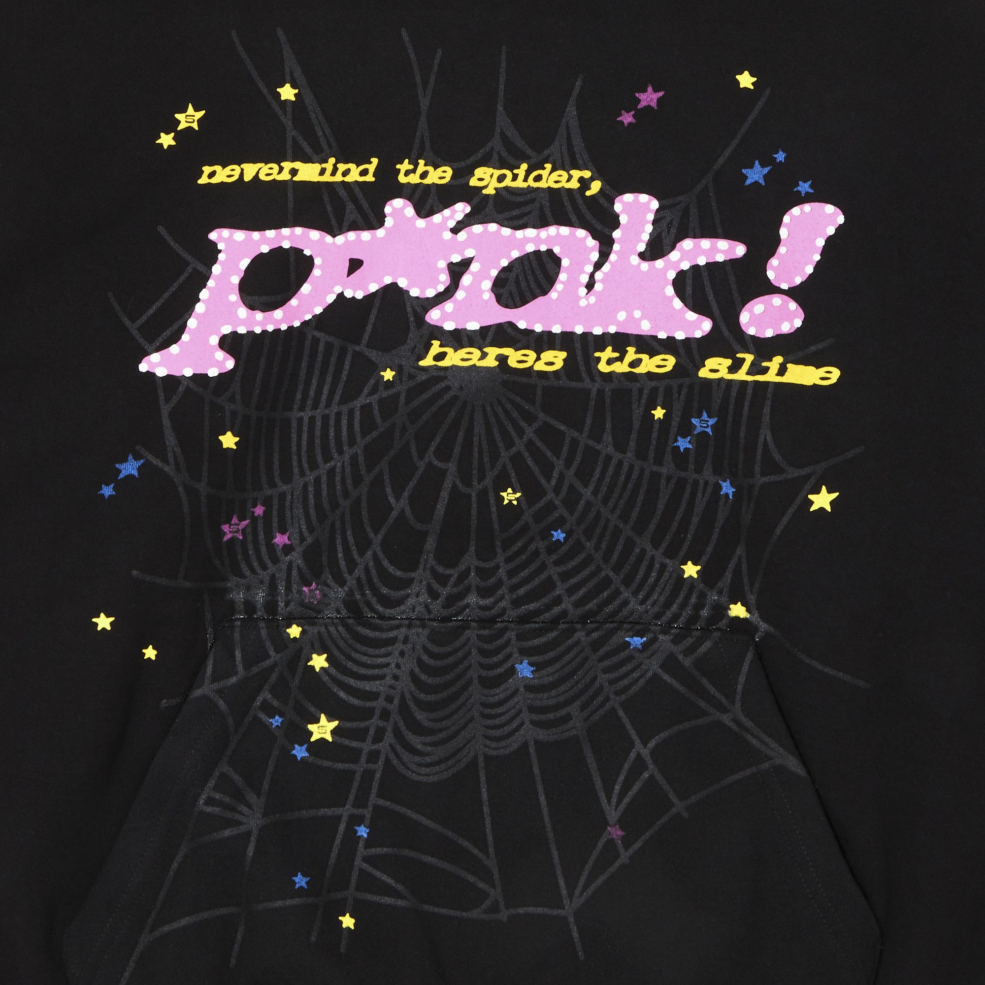 Buy Sp5der P*nk Hoodie 'Black' - 2406 1FW210106PH BLAC | GOAT CA