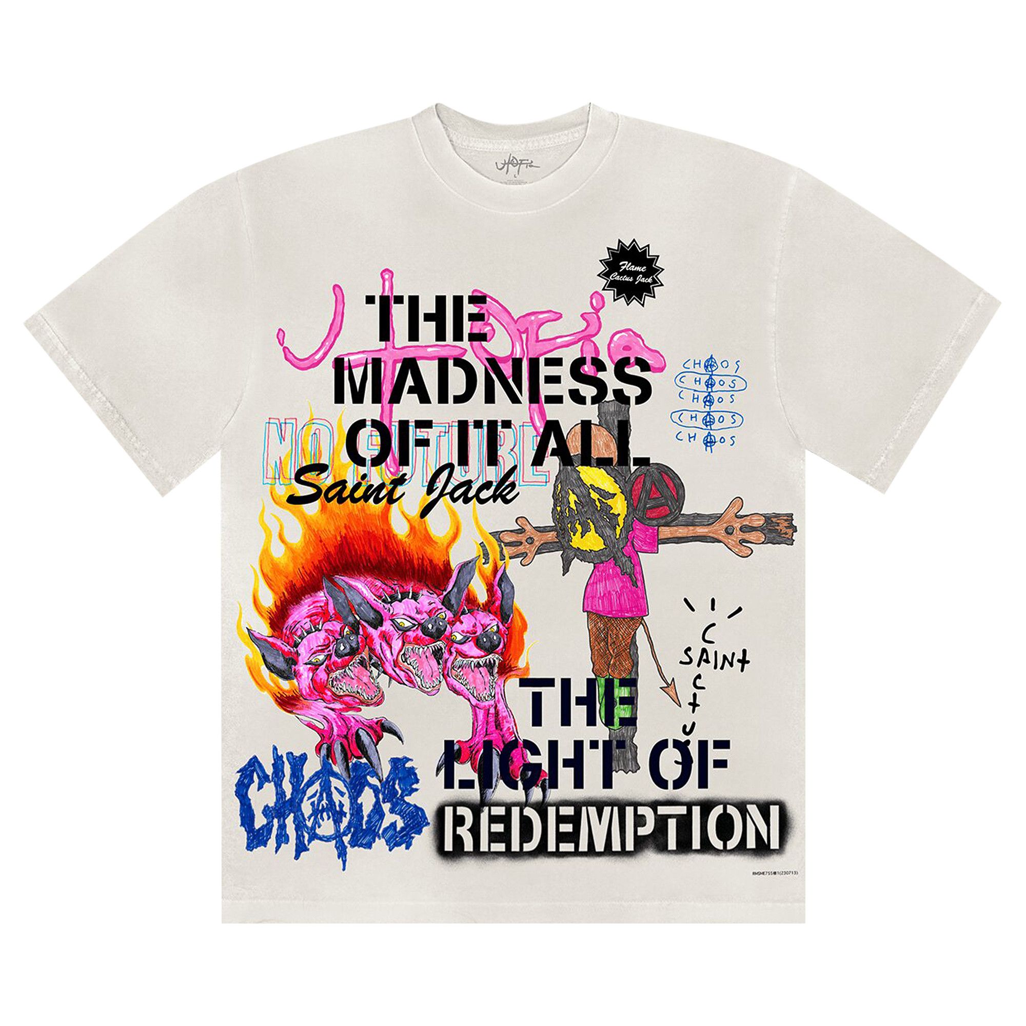 Buy Cactus Jack by Travis Scott Utopia x St Michael Tee 3A 'White