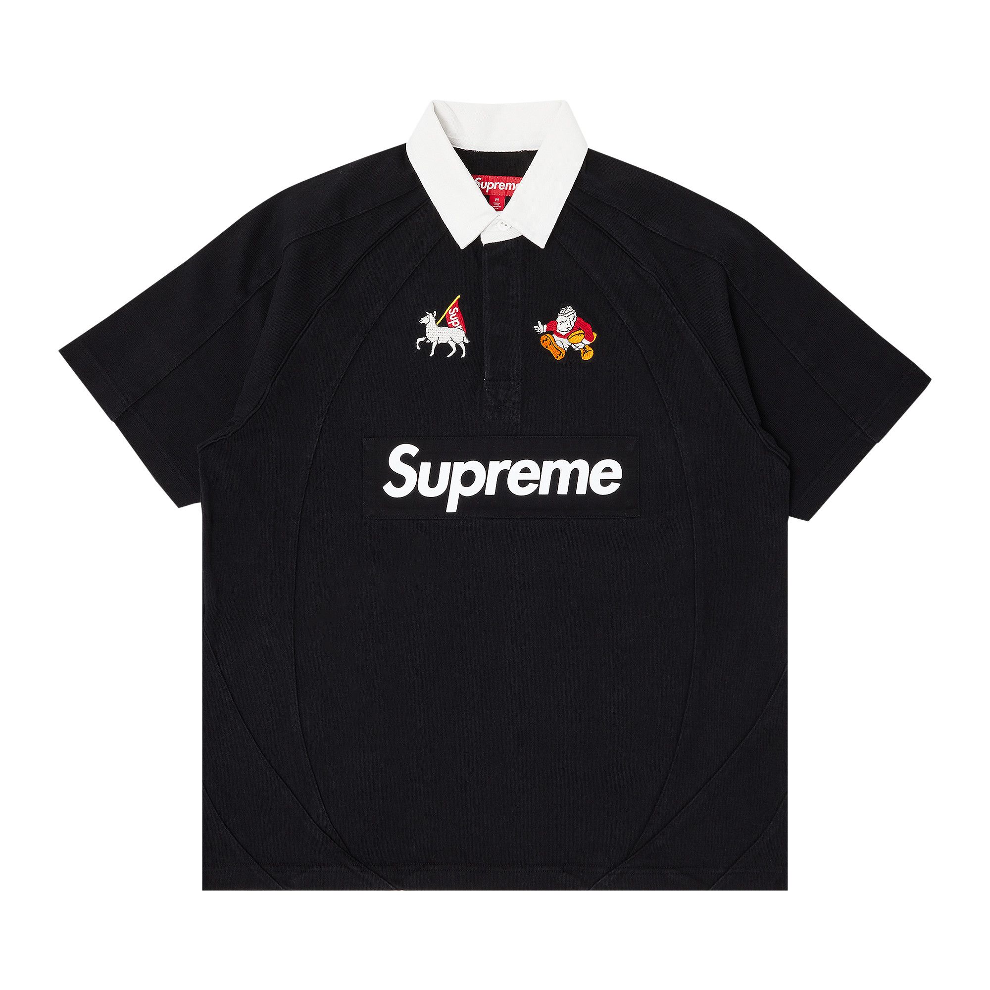 Buy Supreme Short-Sleeve Rugby 'Black' - SS24KN32 BLACK | GOAT