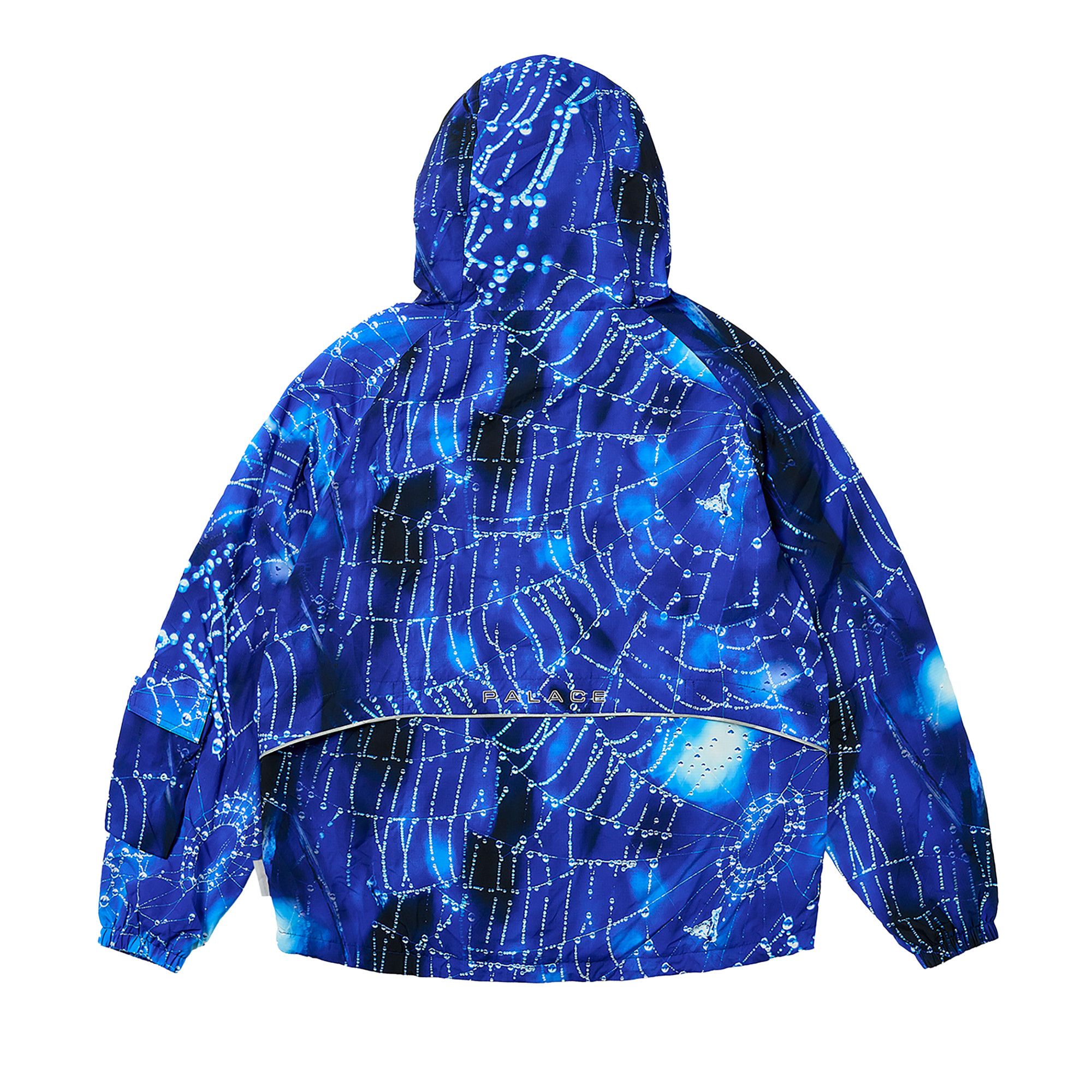 Buy Palace Arc Shell Hooded Jacket 'Spider Web Blue' - P26JK010 | GOAT