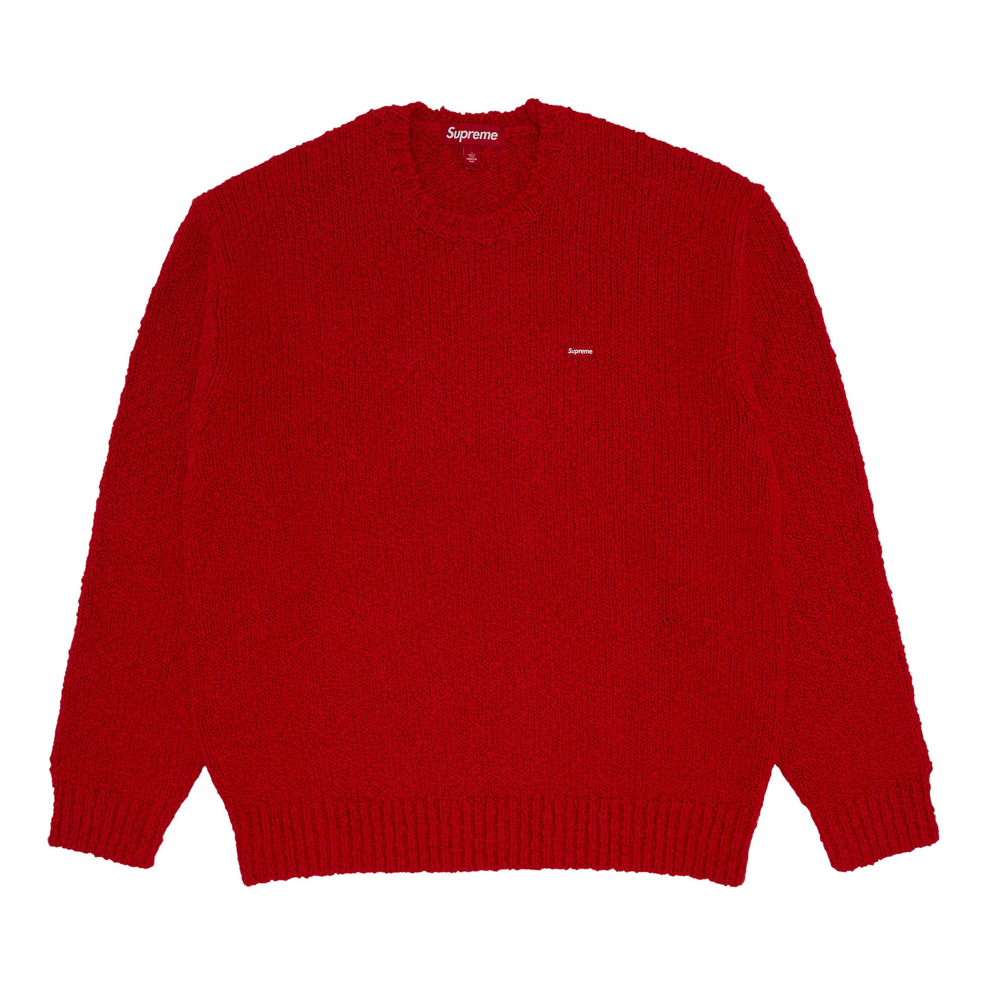 Buy Supreme Bouclé Small Box Sweater 'Red' - SS24SK17 RED | GOAT