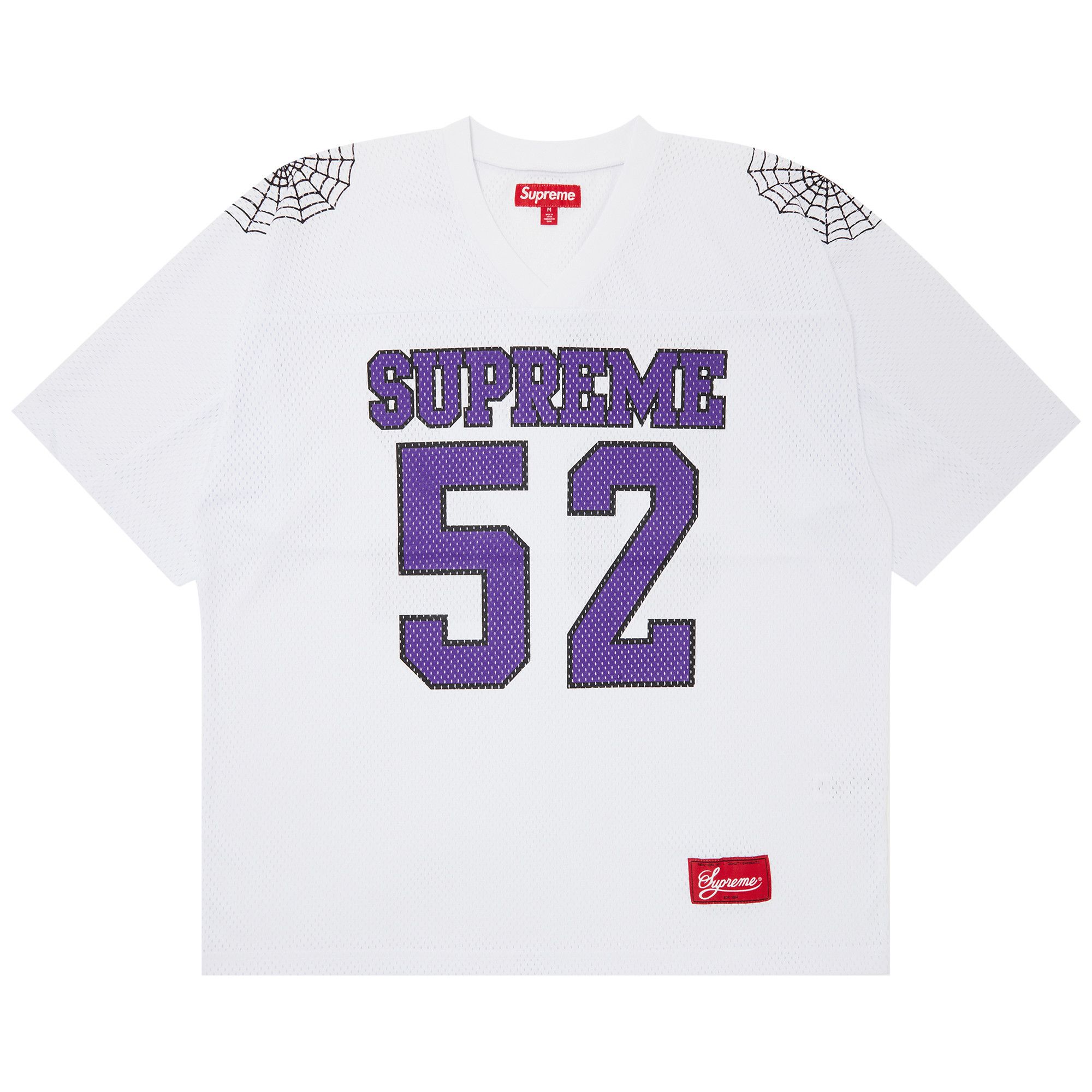 Buy Supreme Spiderweb Football Jersey 'White' - SS24KN63 WHITE | GOAT