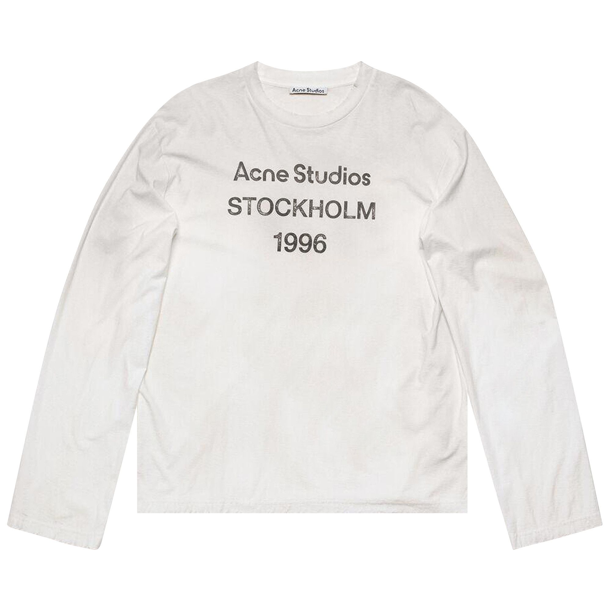 Buy Acne Studios Logo 1996 Long-Sleeve T-Shirt 'White' - CL0197