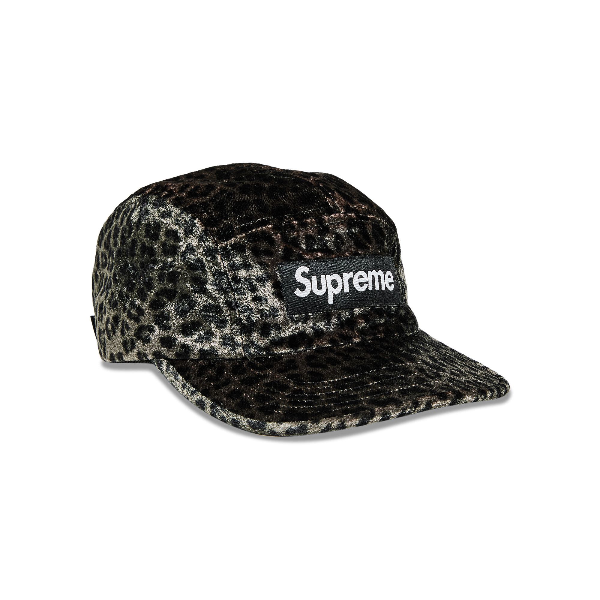Buy Supreme Leopard Velvet Camp Cap 'Black' - SS24H9 BLACK | GOAT