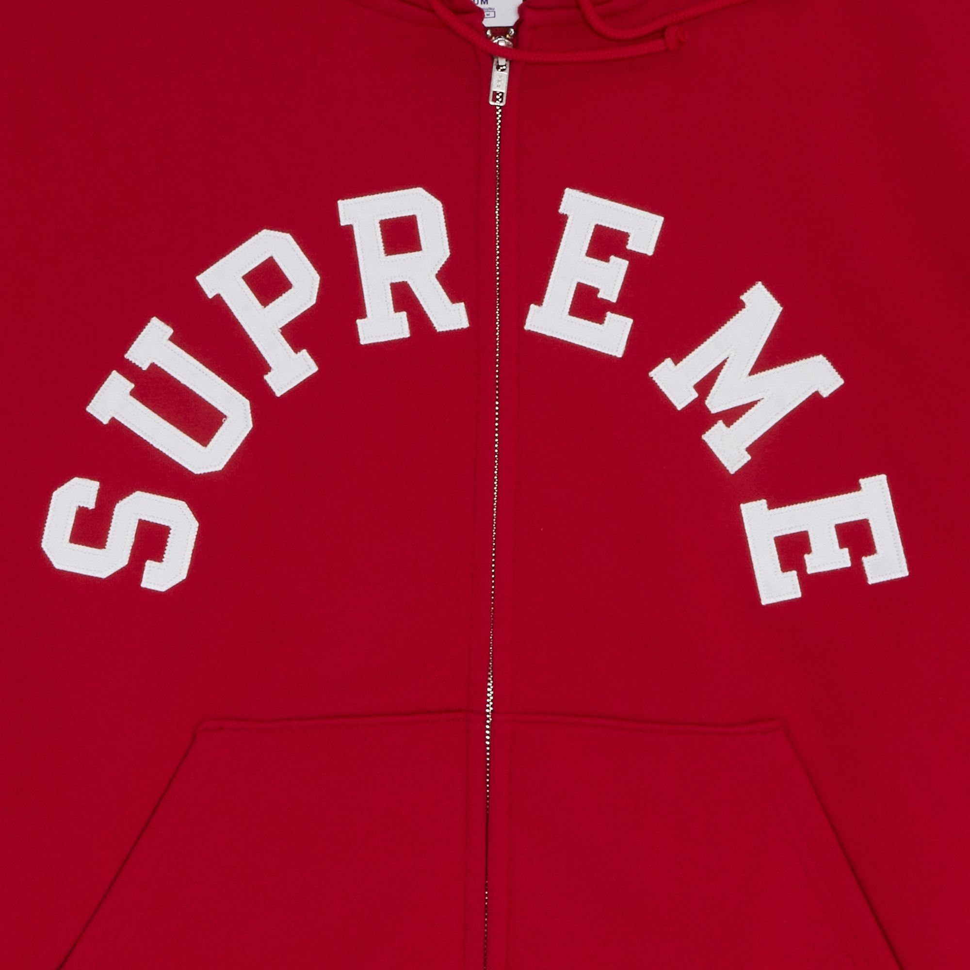 Buy Supreme x Champion Zip Up Hooded Sweatshirt 'Red' - SS24SW37