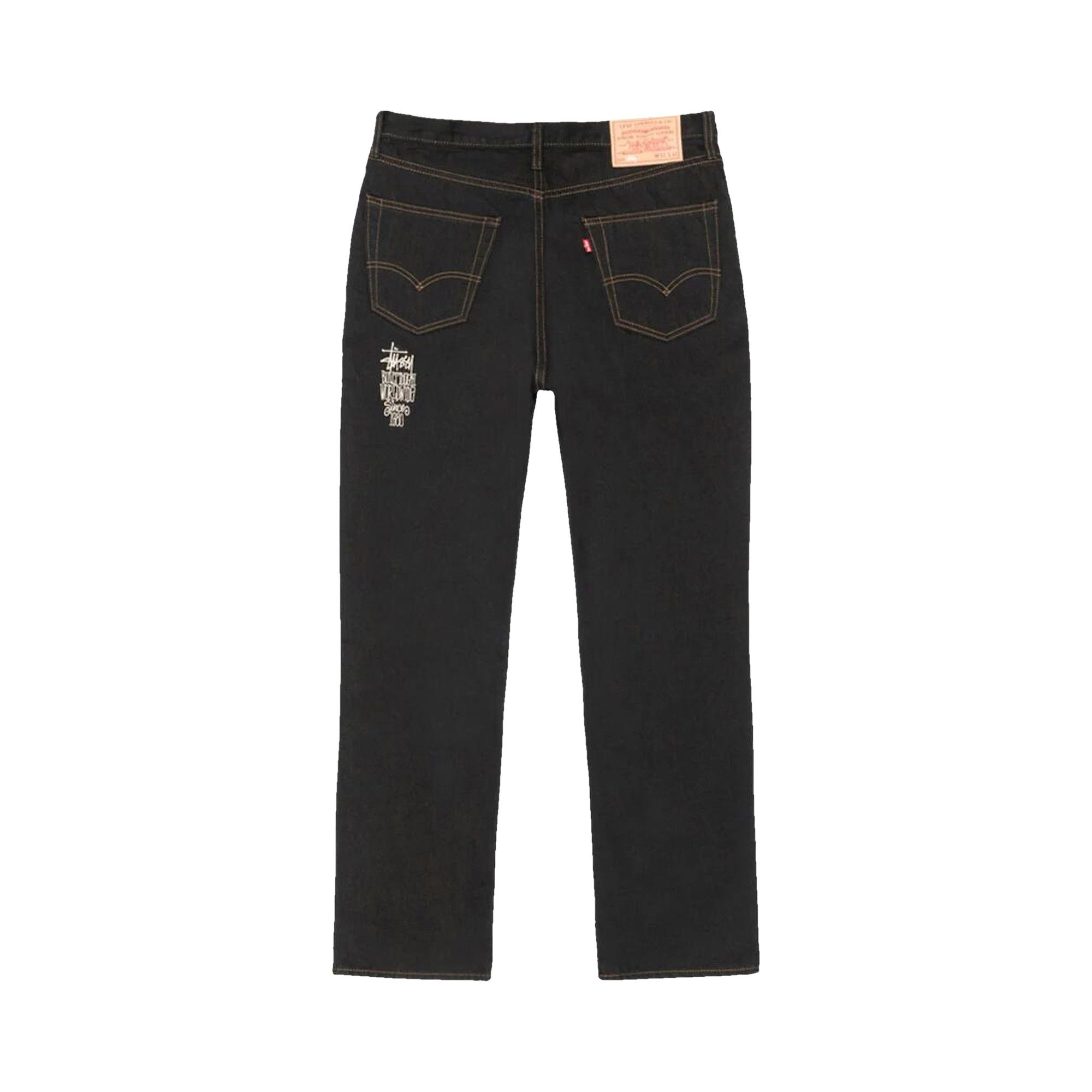 Buy Stussy x Levi's Crispy Rinse Jeans 'Black/Brown' - A83270001
