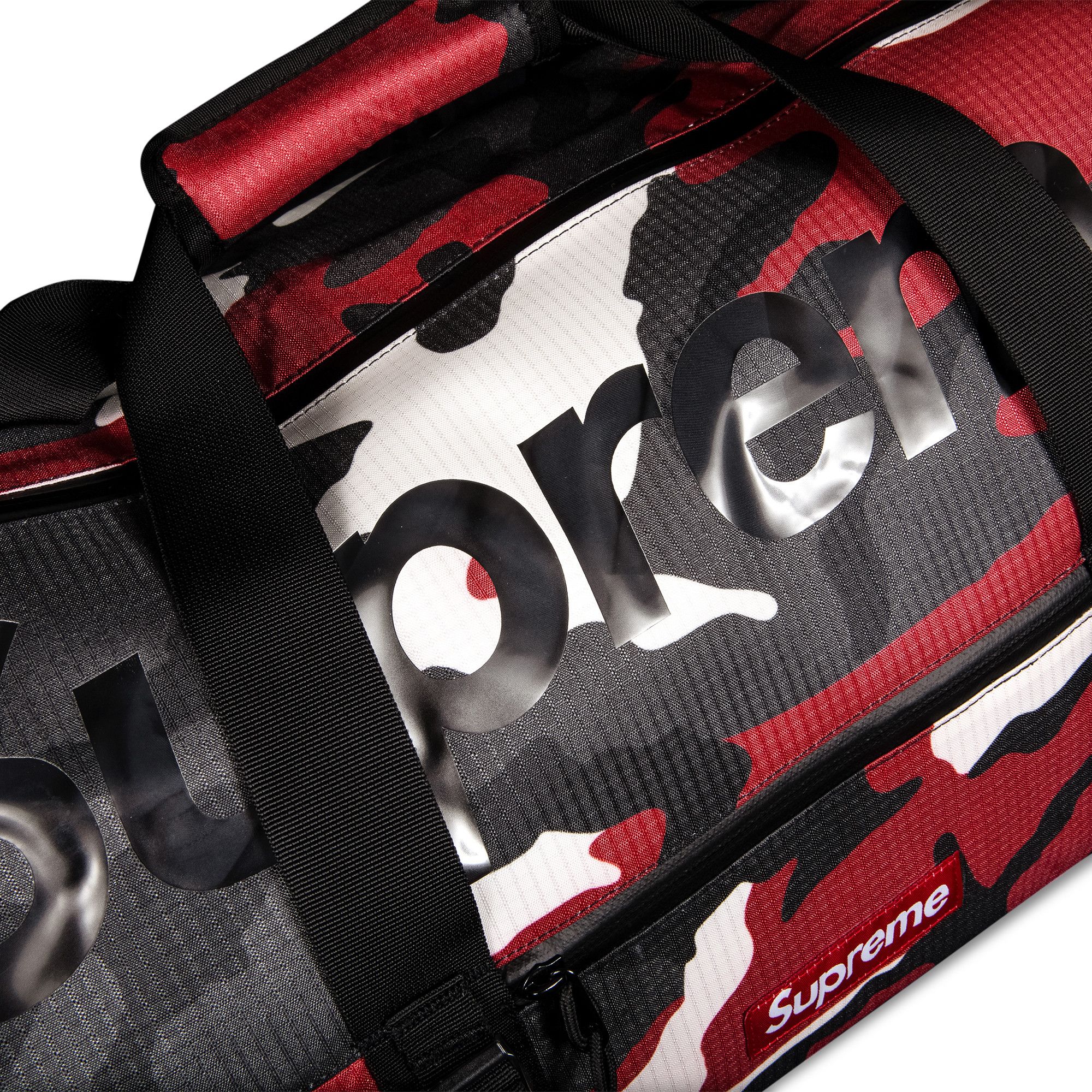 Buy Supreme Duffle Bag 'Red Camo' - SS21B10 RED CAMO | GOAT