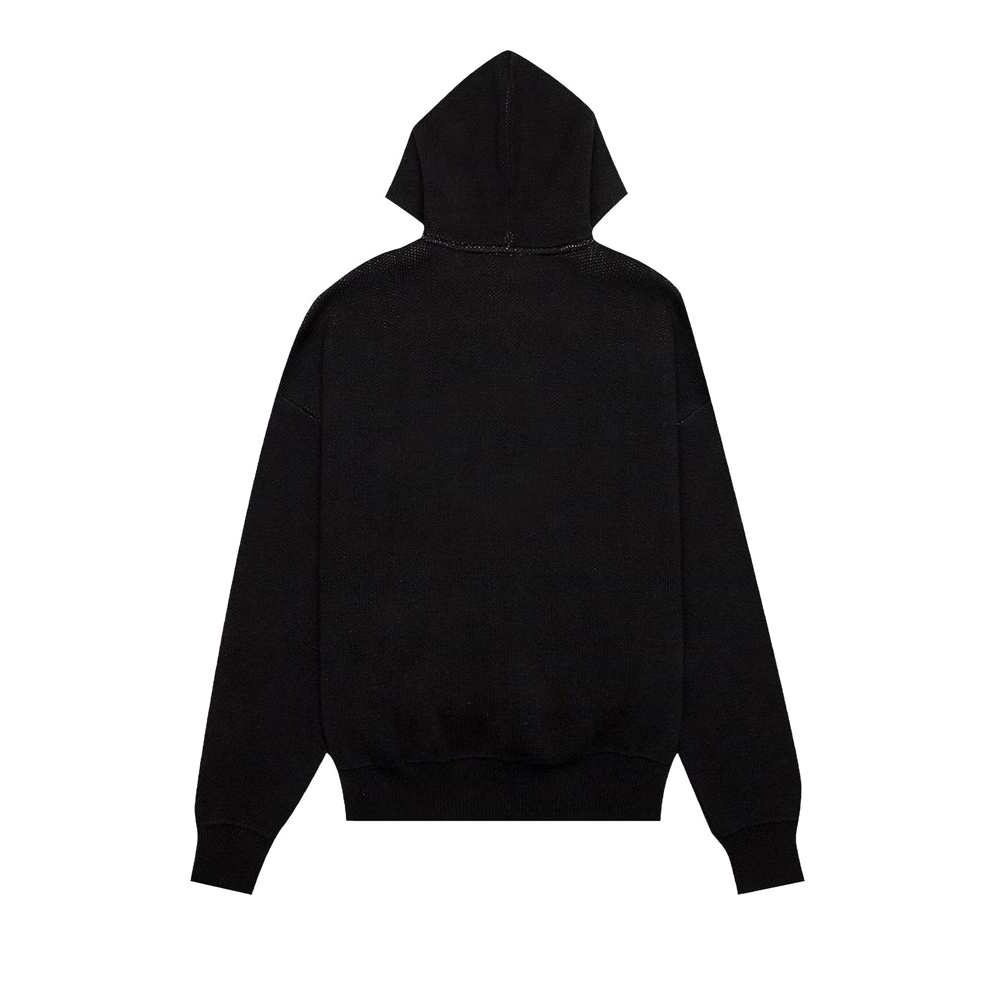 Buy Fear of God Essentials Knit Hoodie 'Black' - 0192 50852 0008