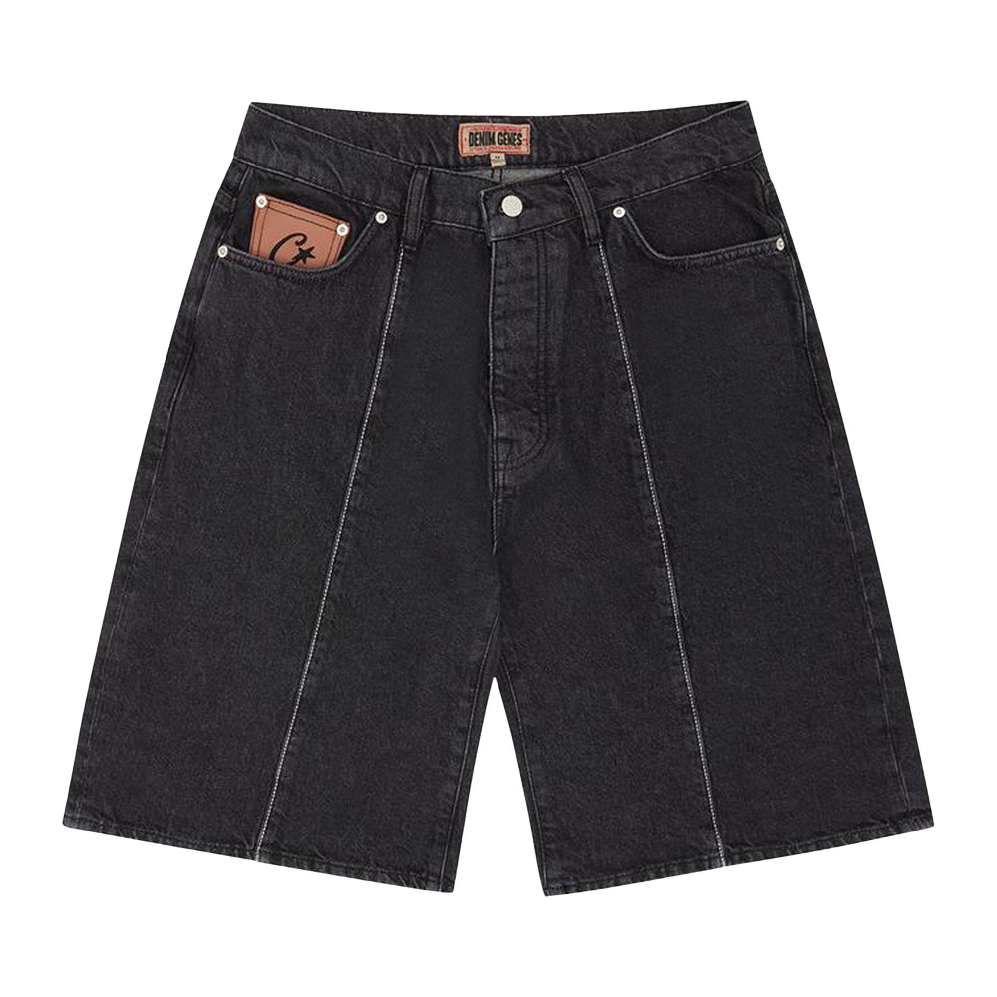 Buy Corteiz C-Star Denim Shorts 'Black' - 7892 1SS240202CSDS BLAC