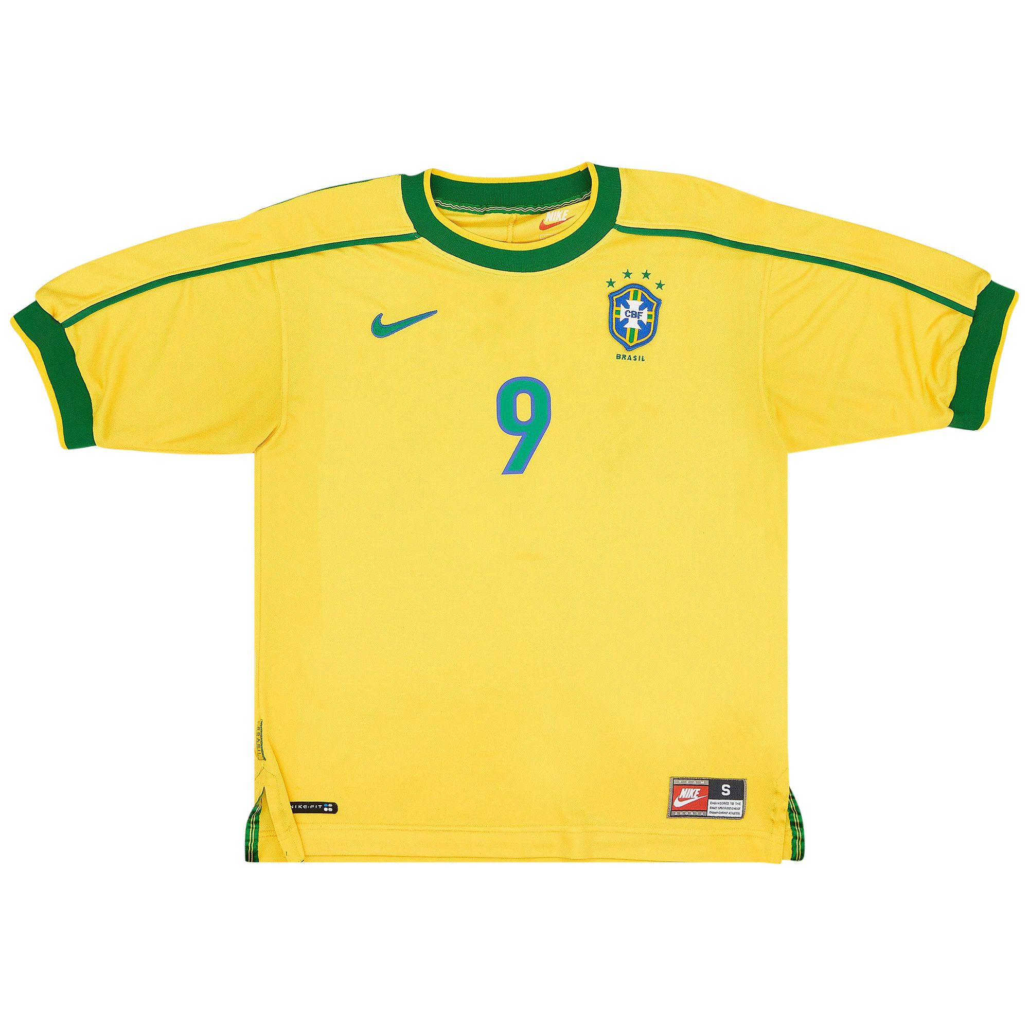 Buy Nike Brazil 1998 Reissue Soccer Replica Jersey 'Varsity Maize