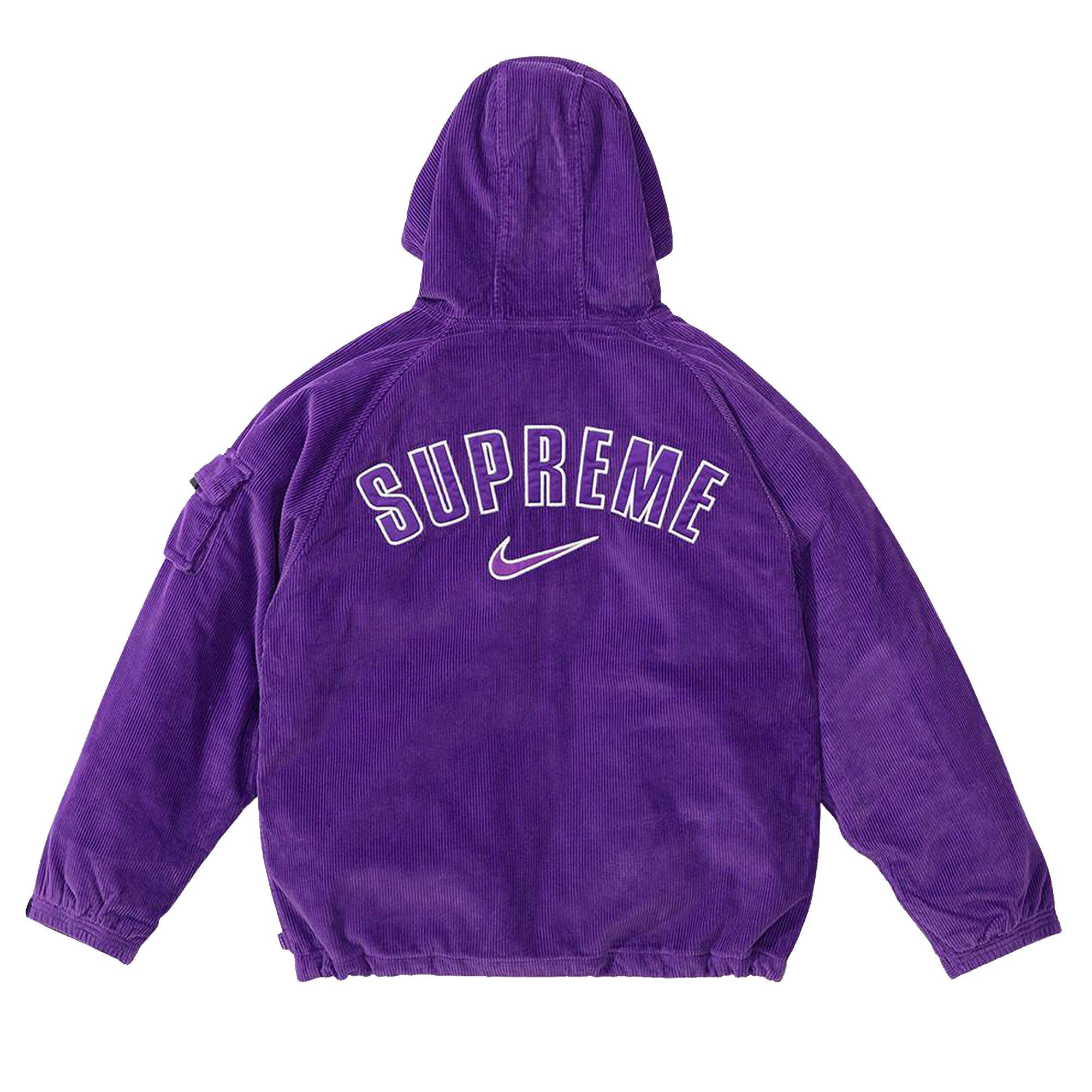 Buy Supreme x Nike Arc Corduroy Hooded Jacket 'Purple' - SS22J1