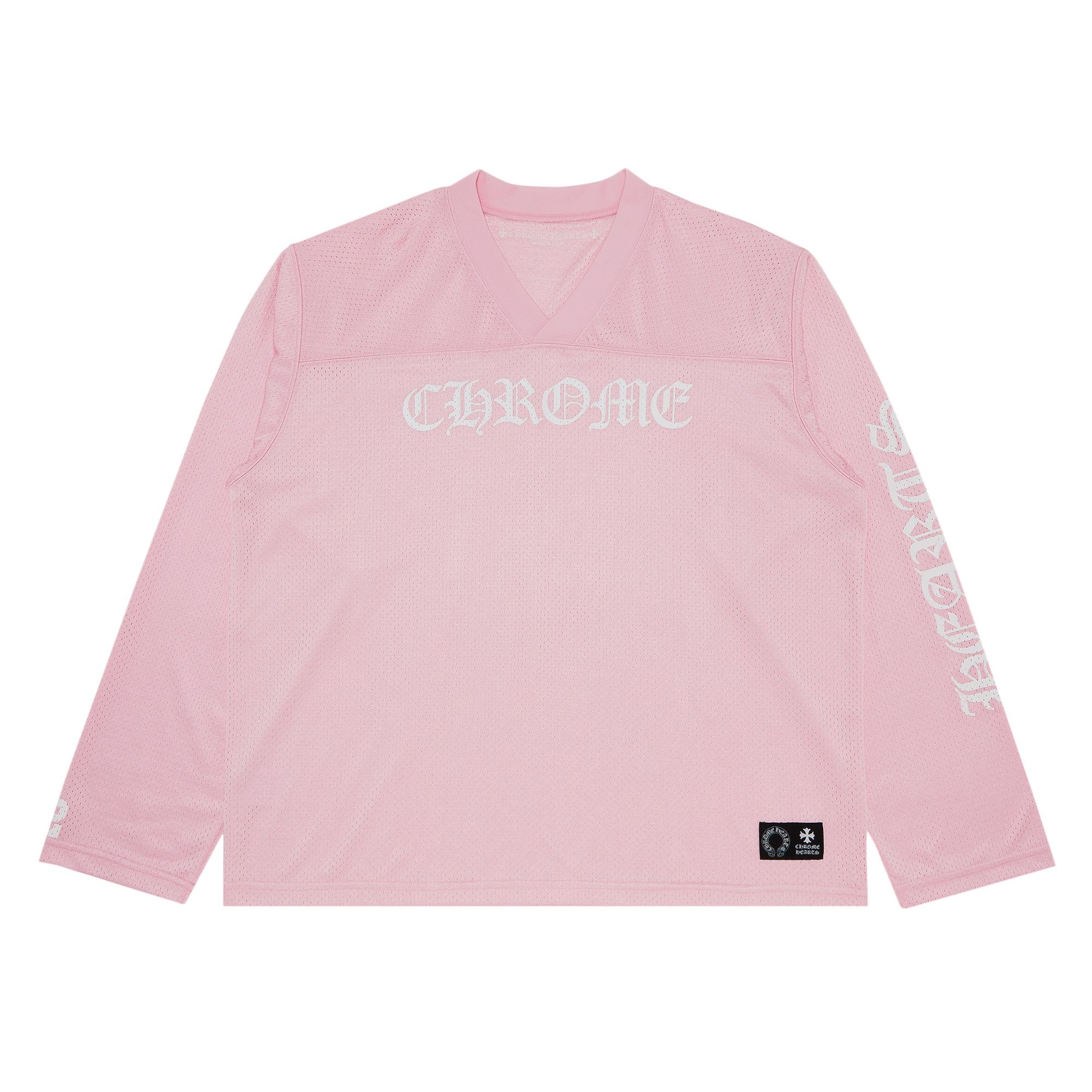Buy Chrome Hearts Love You Mesh Warm Up Jersey 'Pink' - 1383