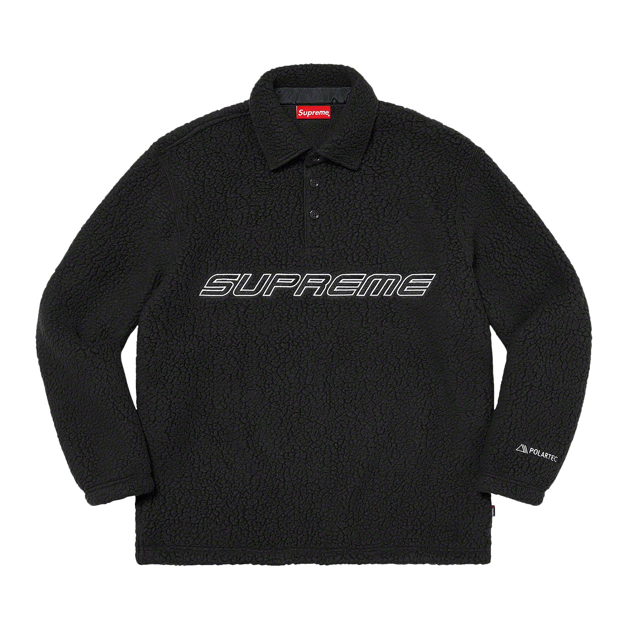 Buy Supreme x Polartec Long-Sleeve Polo 'Black' - FW22KN77 BLACK