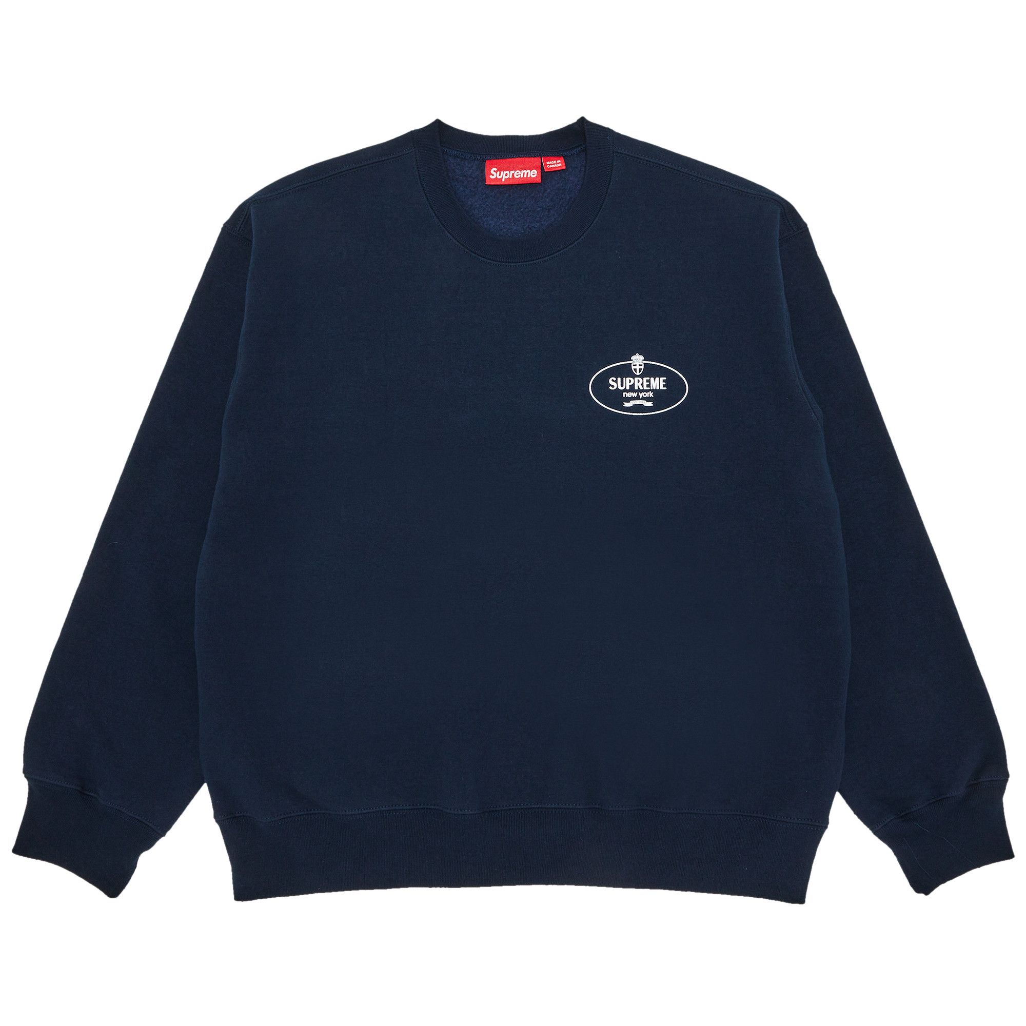 Buy Supreme Crest Crewneck 'Navy' - FW24SW77 NAVY | GOAT