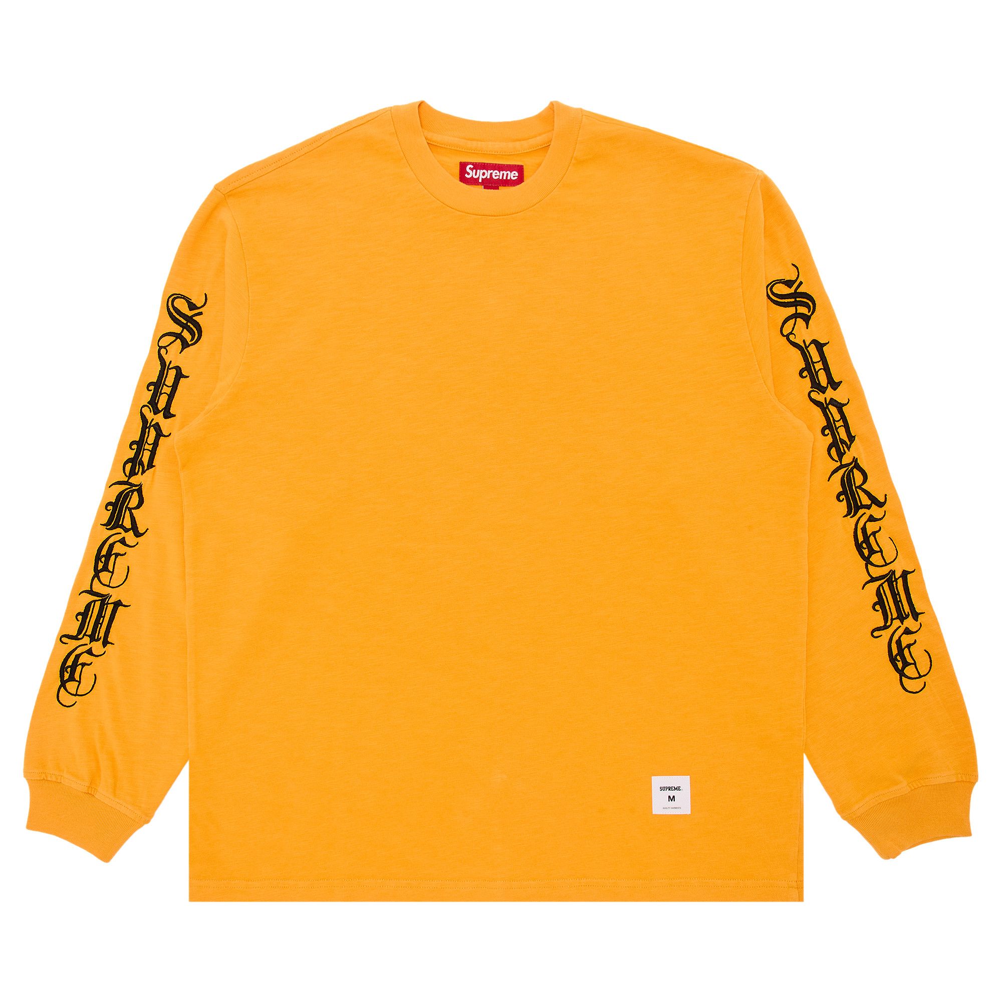 Buy Supreme Old English Long-Sleeve Top 'Yellow' - FW24KN32 YELLOW