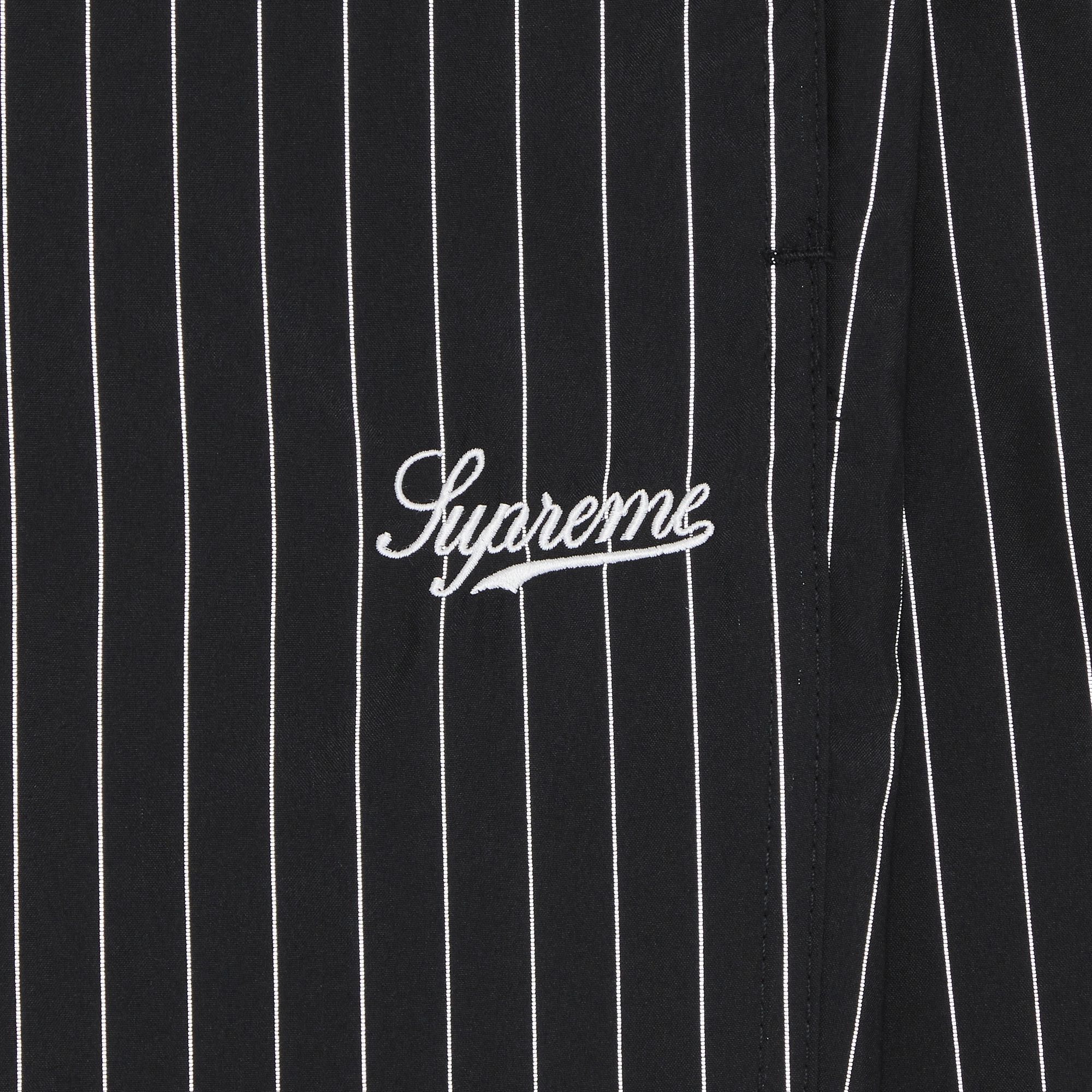 Buy Supreme Reflective Pinstripe Track Pant 'Black' - FW24P61