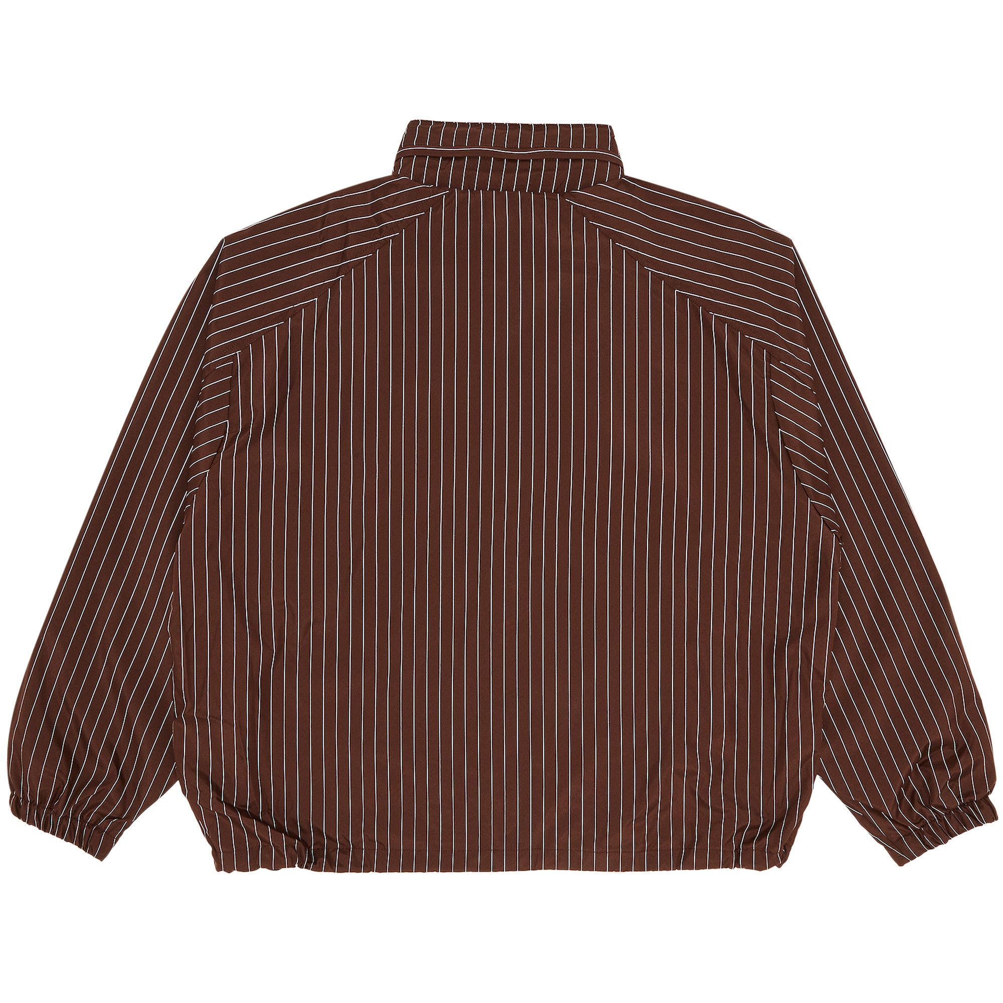 Buy Supreme Reflective Pinstripe Track Jacket 'Brown' - FW24J86