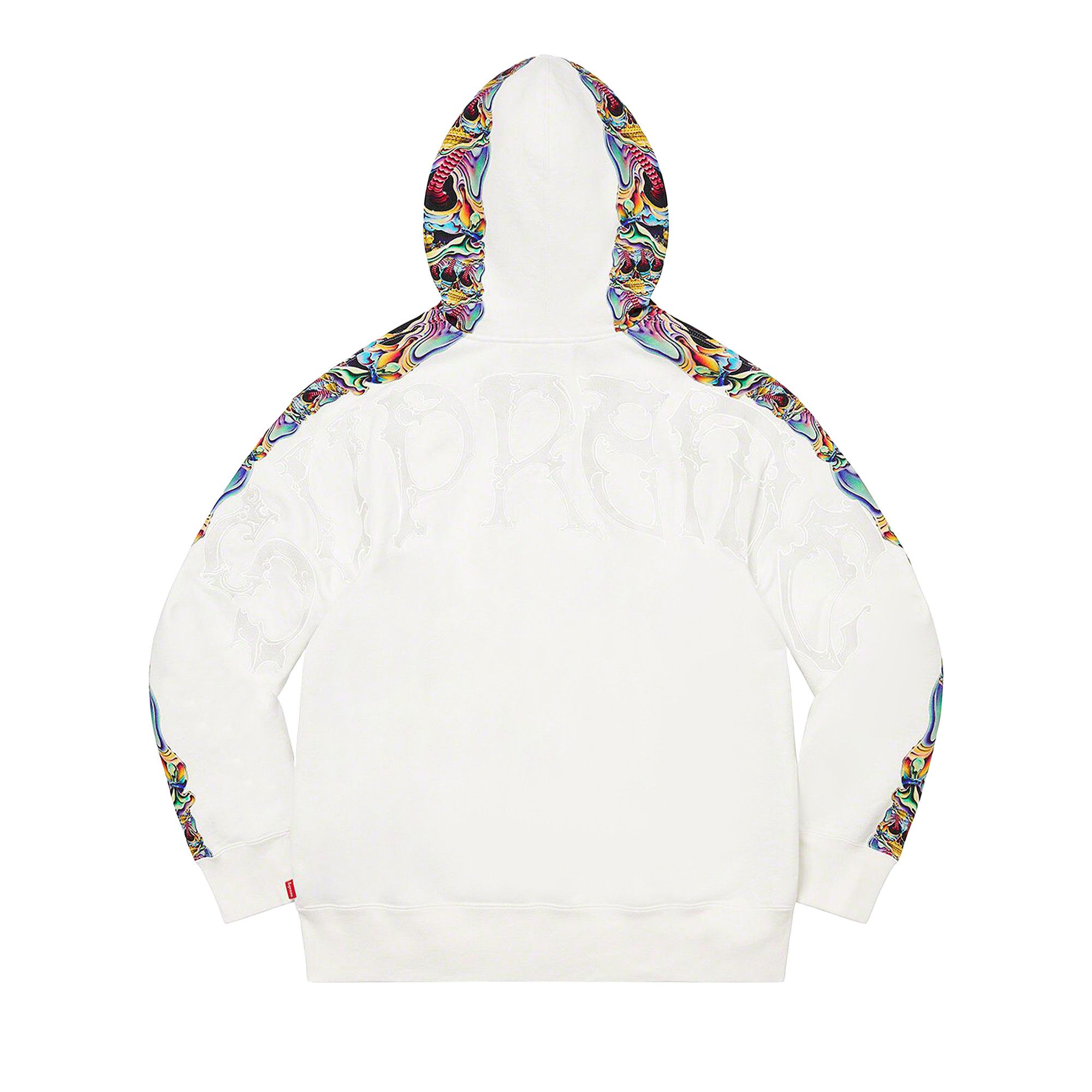 Buy Supreme Skulls Zip Up Hooded Sweatshirt 'White' - FW22SW21