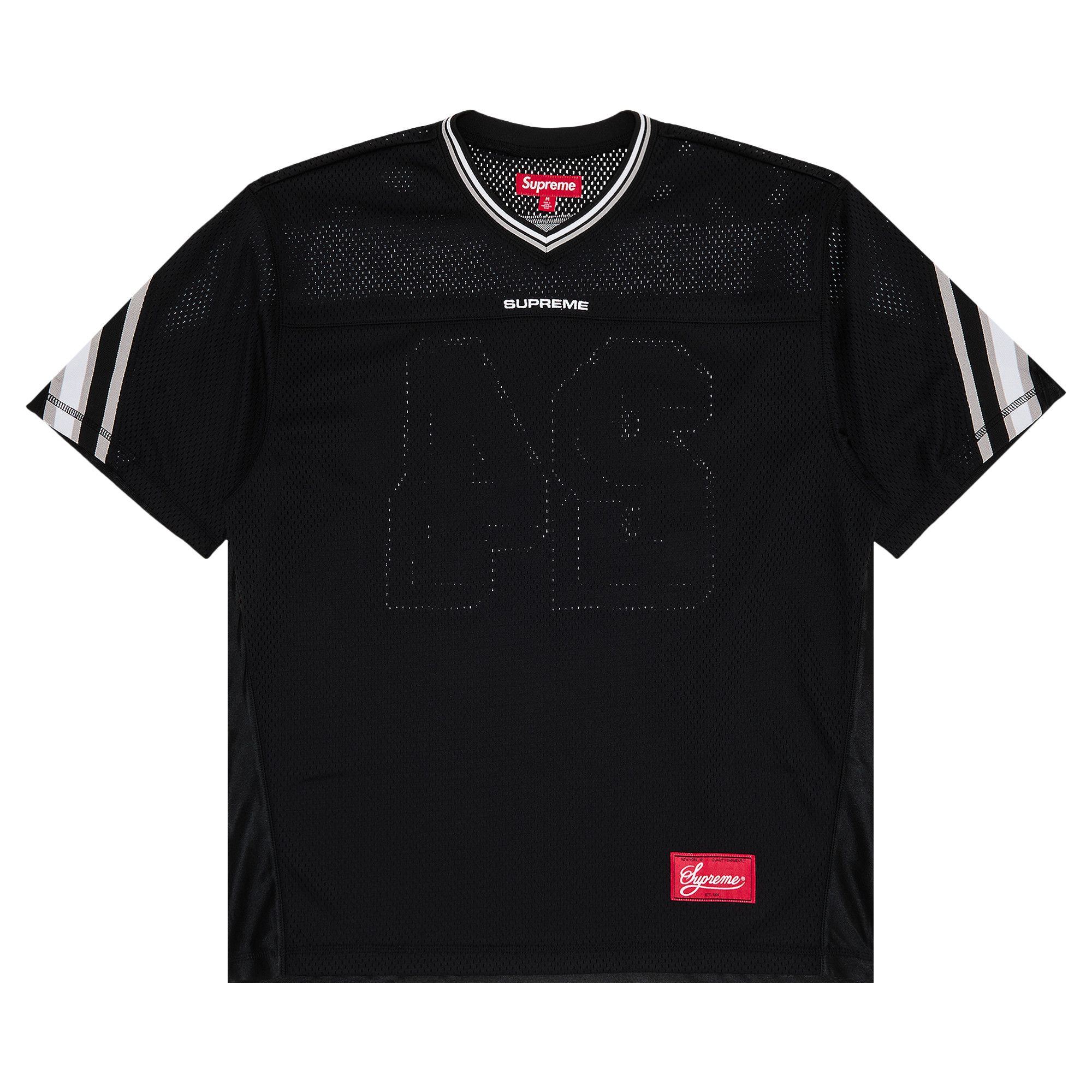 Buy Supreme Jacquard Rib Football Jersey 'Black' - FW24KN6 BLACK