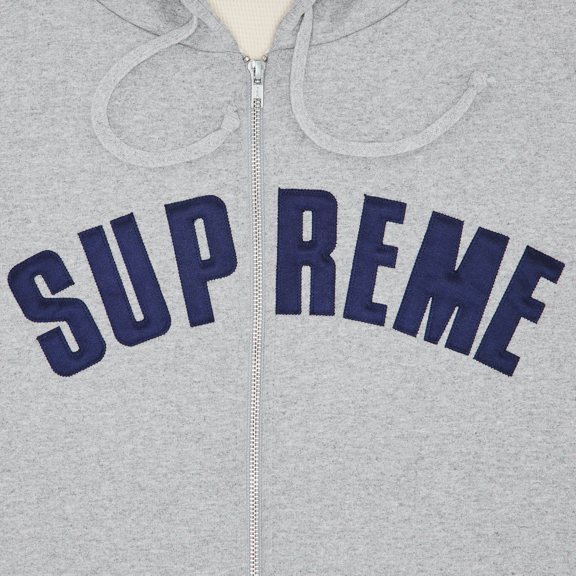 Buy Supreme Arc Thermal Zip Up Hooded Sweatshirt 'Heather Grey