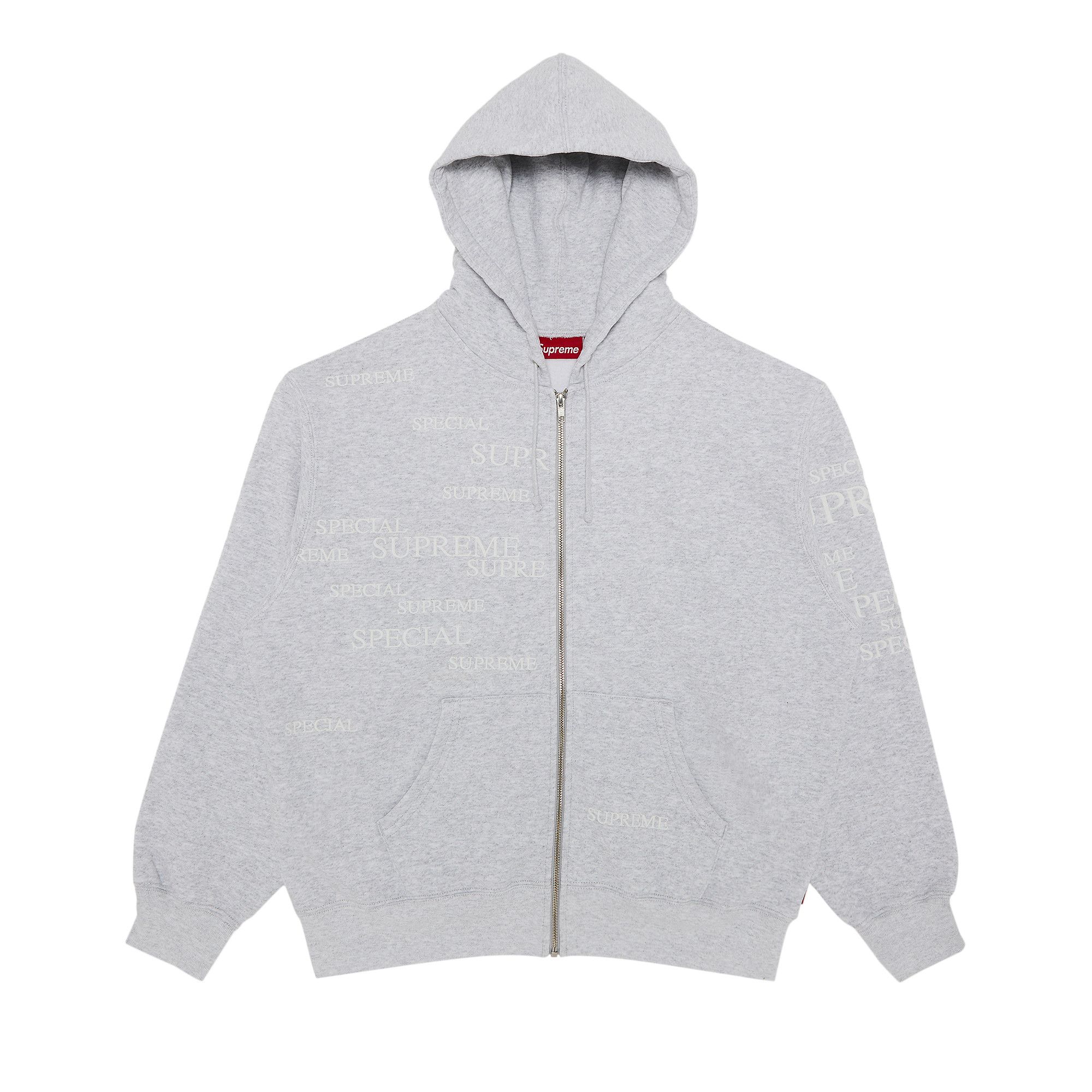 Buy Supreme Special Zip Up Hooded Sweatshirt 'Ash Grey' - FW24SW66