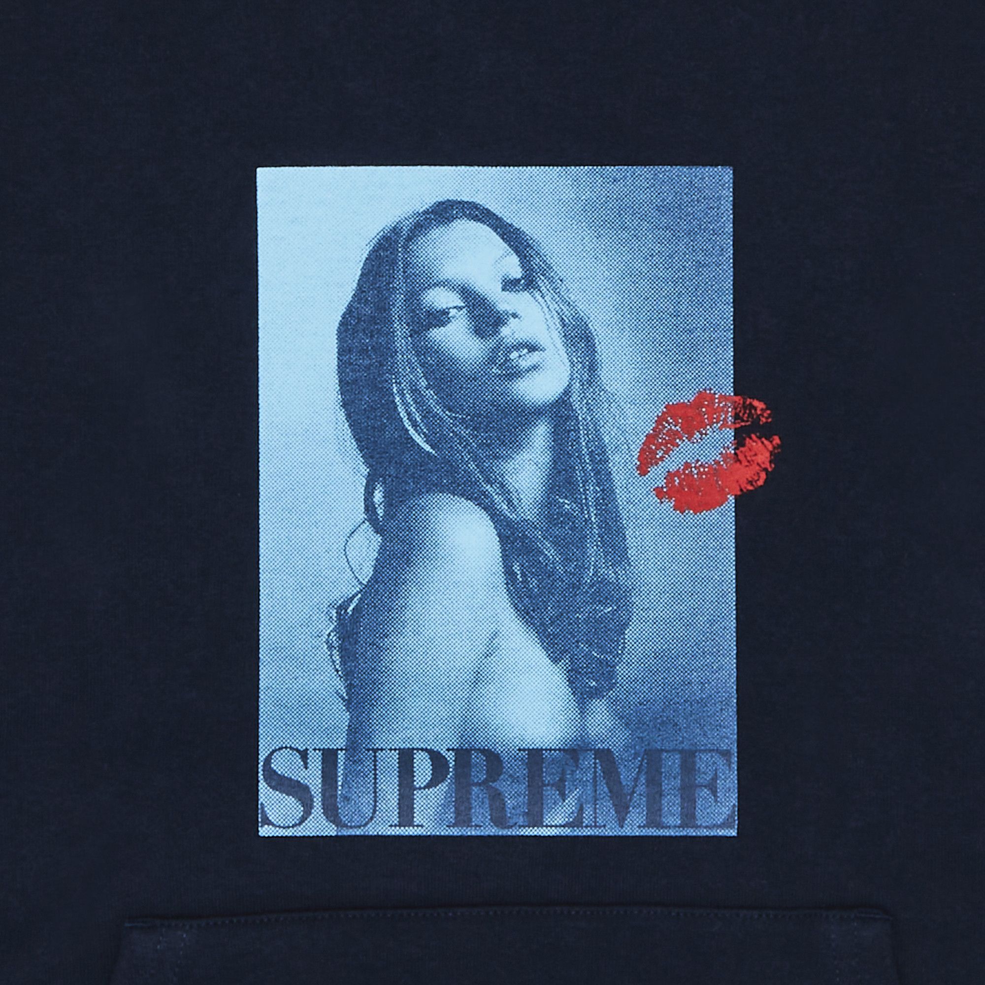 Buy Supreme Kate Moss Hooded Sweatshirt 'Navy' - FW24SW70 NAVY | GOAT