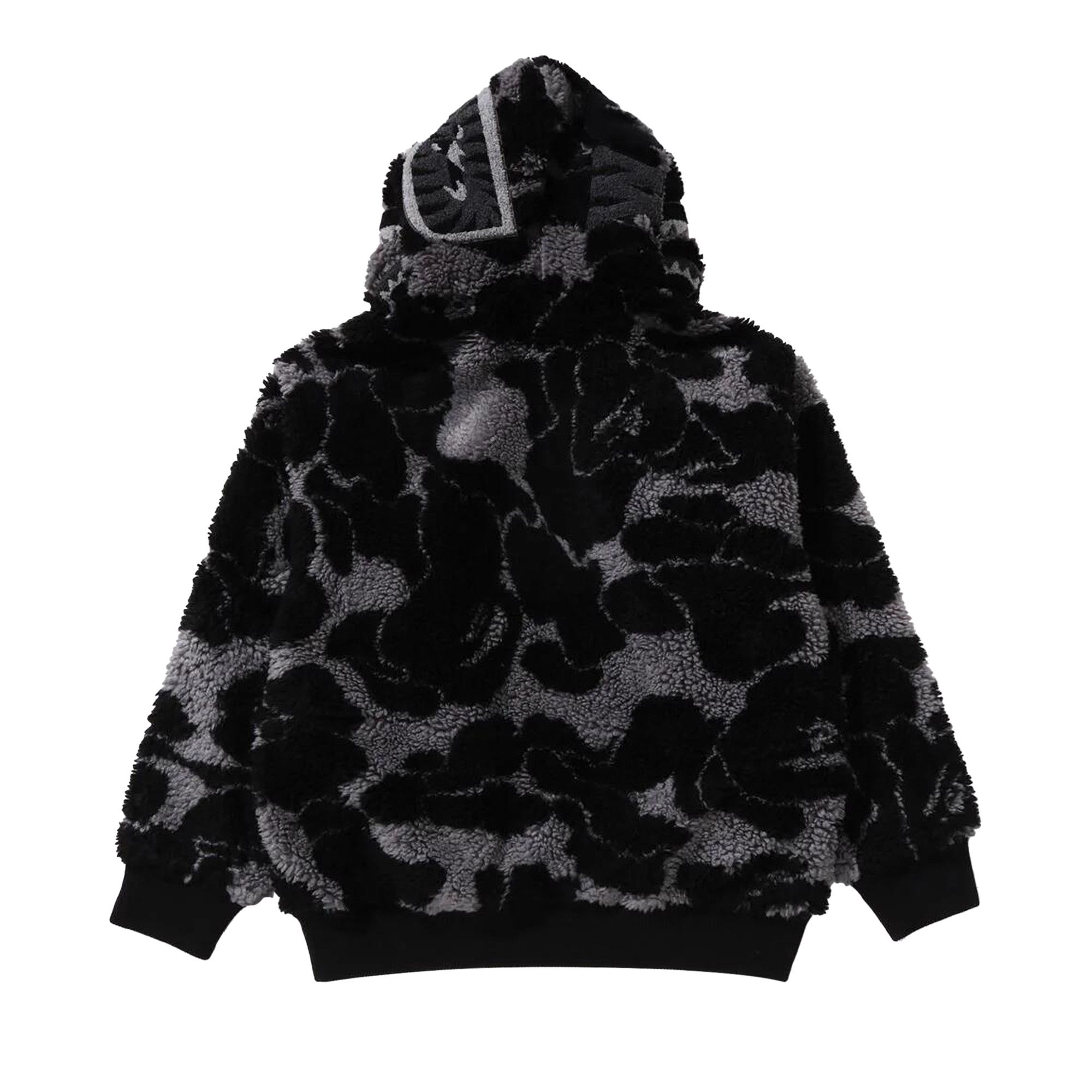 Buy BAPE ABC Camo Boa Shark Relaxed Fit Full Zip Hoodie 'Black