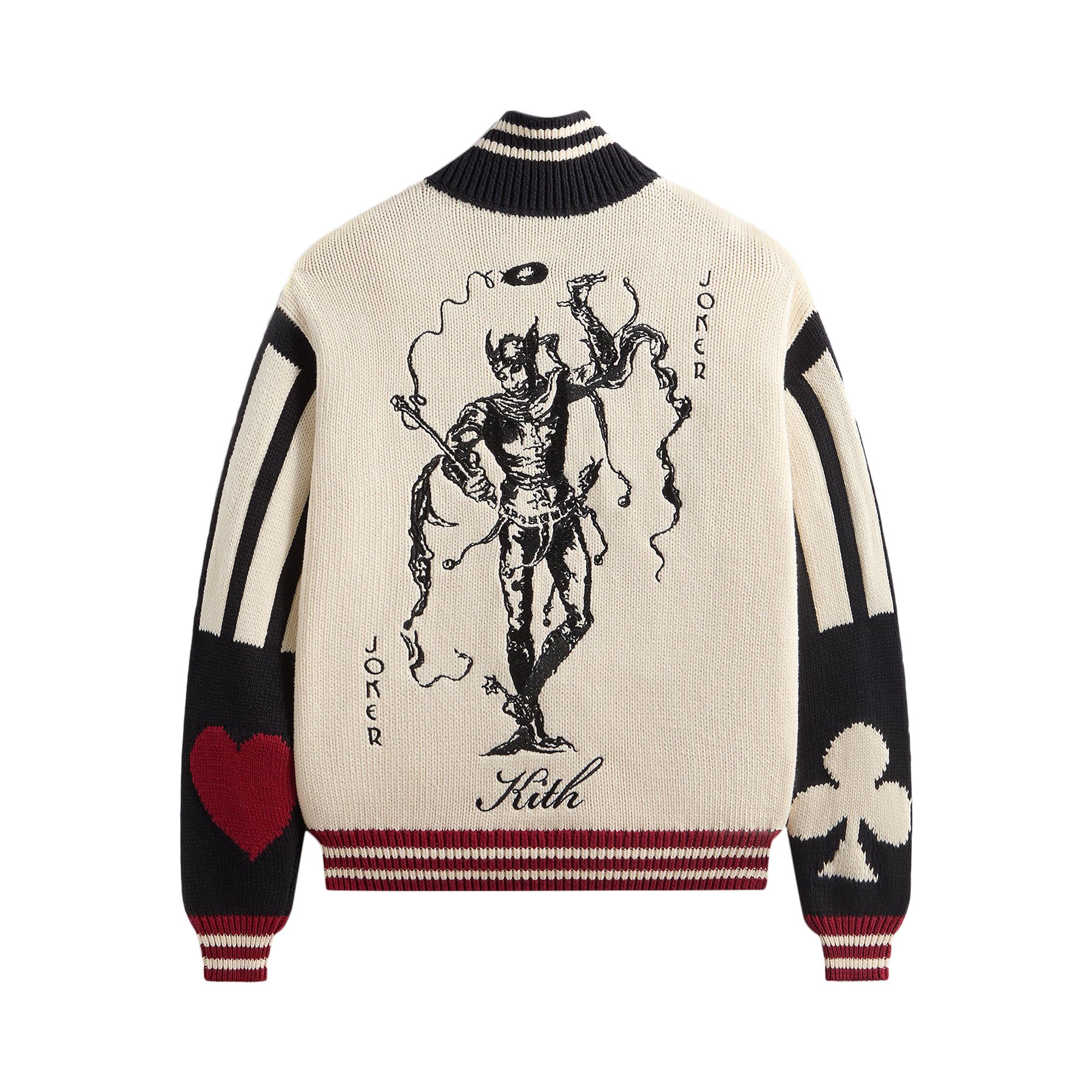 Buy Kith x Batman Joker Wyona Full Zip Sweater 'Sandrift