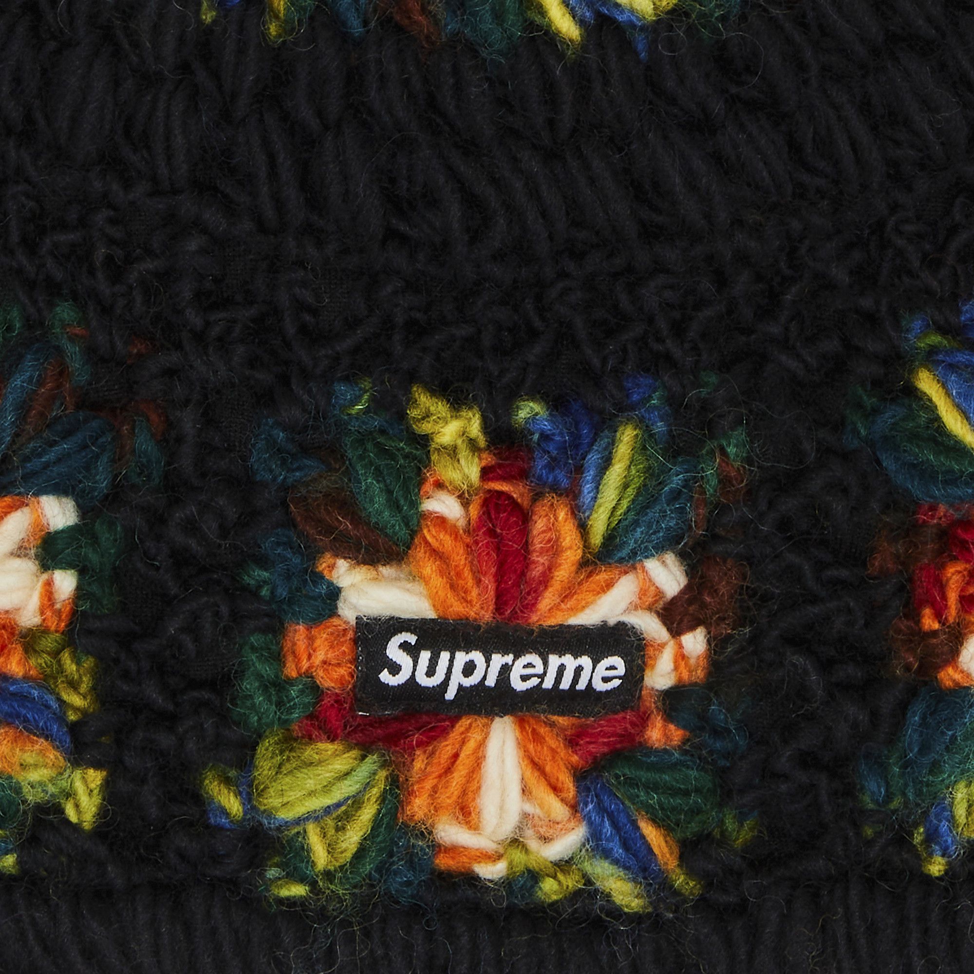 Buy Supreme Crochet Beanie 'Black' - SS25BN12 BLACK | GOAT