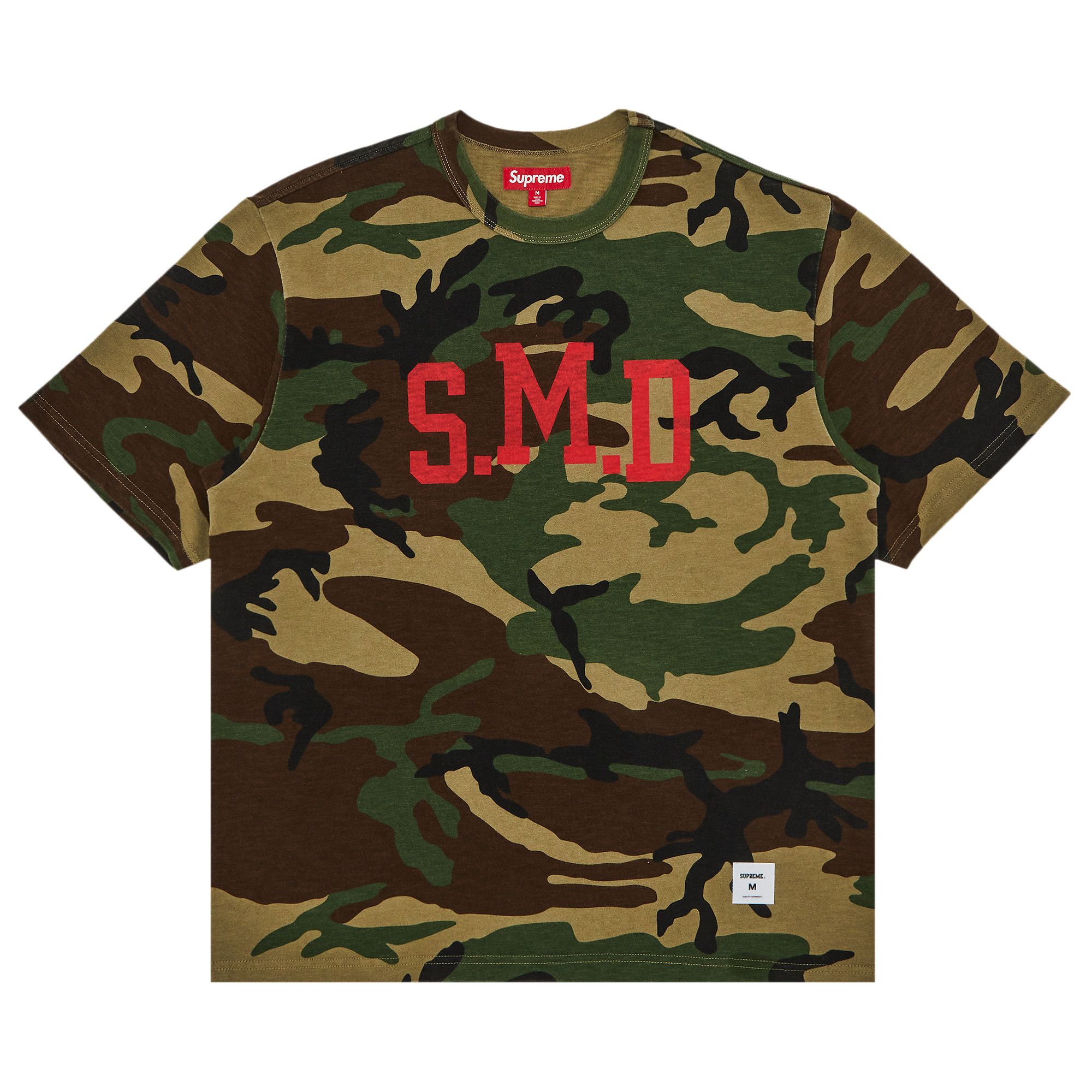 Buy Supreme SMD Short-Sleeve Top 'Woodland Camo' - SS25KN59