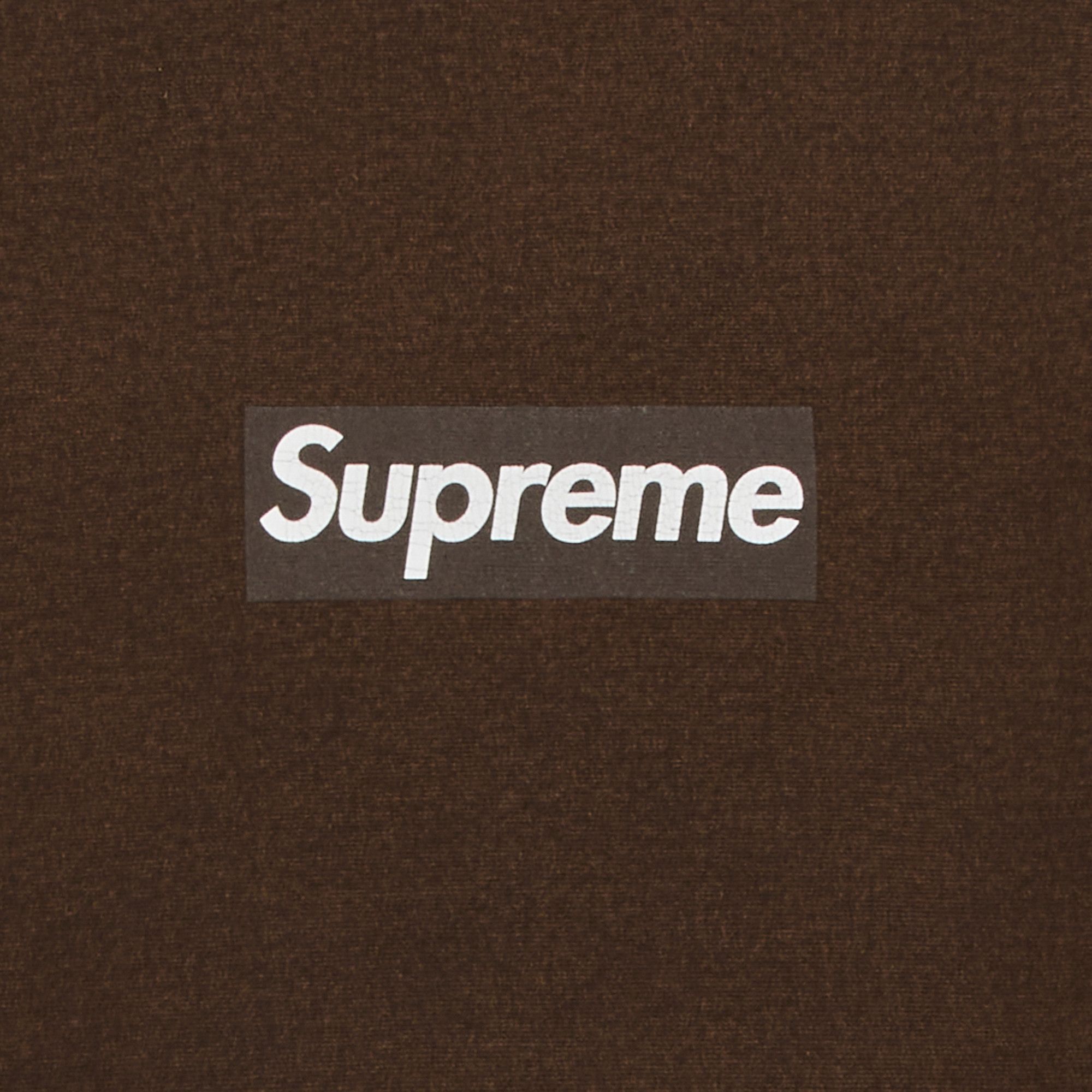 Buy Supreme Washed Box Logo Crewneck 'Brown' - SS25SW2 BROWN | GOAT