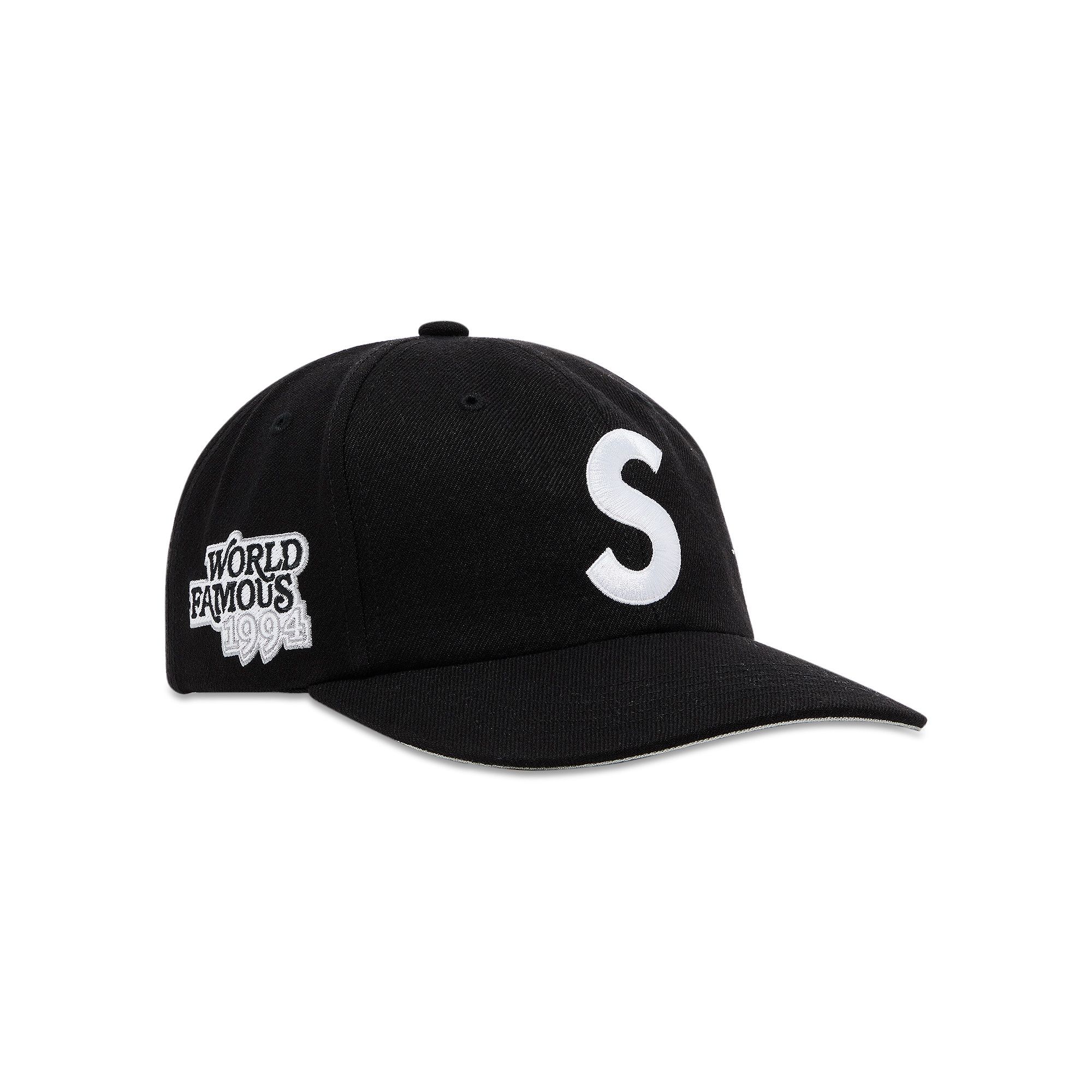 Buy Supreme World Famous S Logo 6-Panel 'Black' - SS25H23 BLACK | GOAT